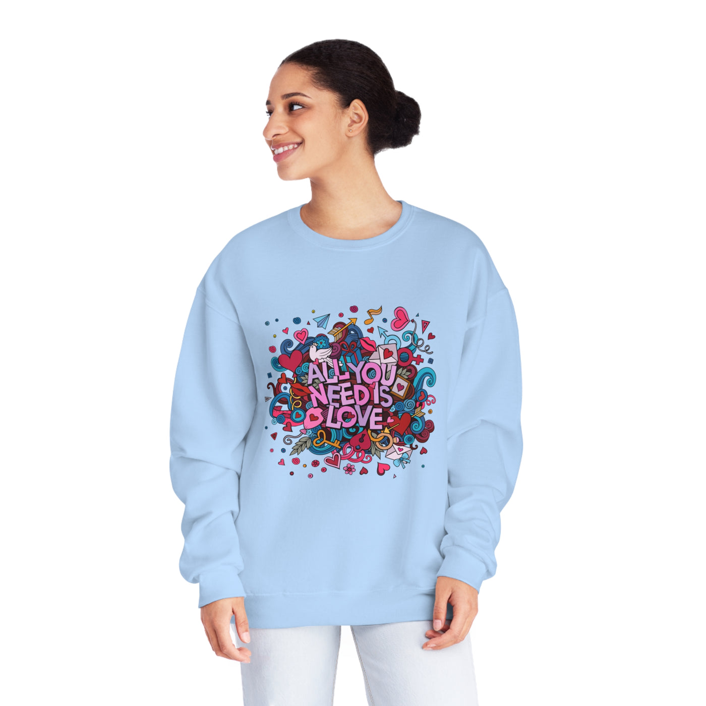 All You Need is Love Valentine's Sweatshirt - Cozy & Romantic Crewneck