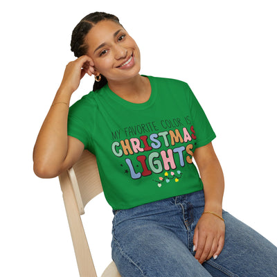 Christmas Light T-Shirt: Embrace the Festive Glow in Your Favorite Color