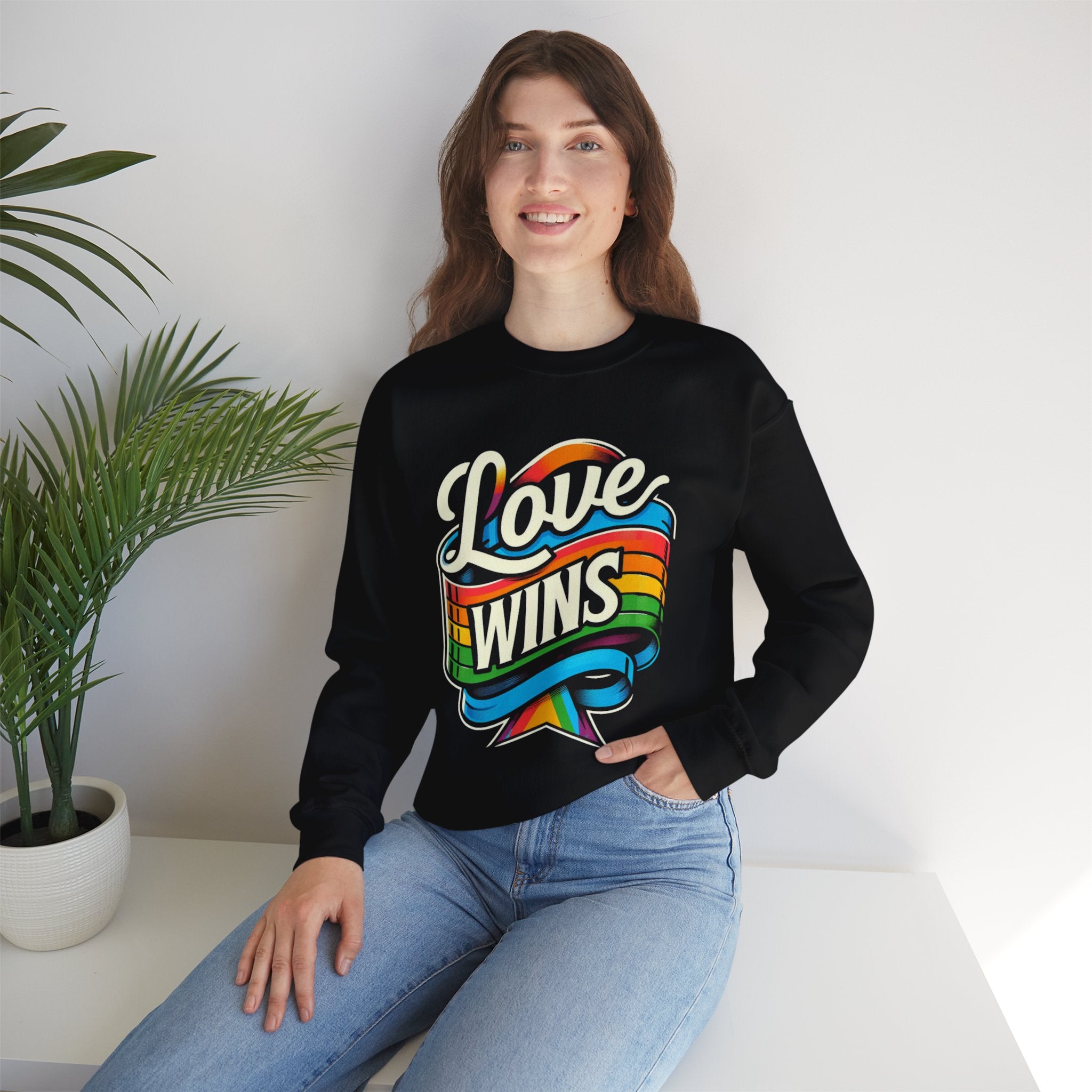 Love Wins Sweatshirt - Spread Love and Style with Our Trendy Statement Piece