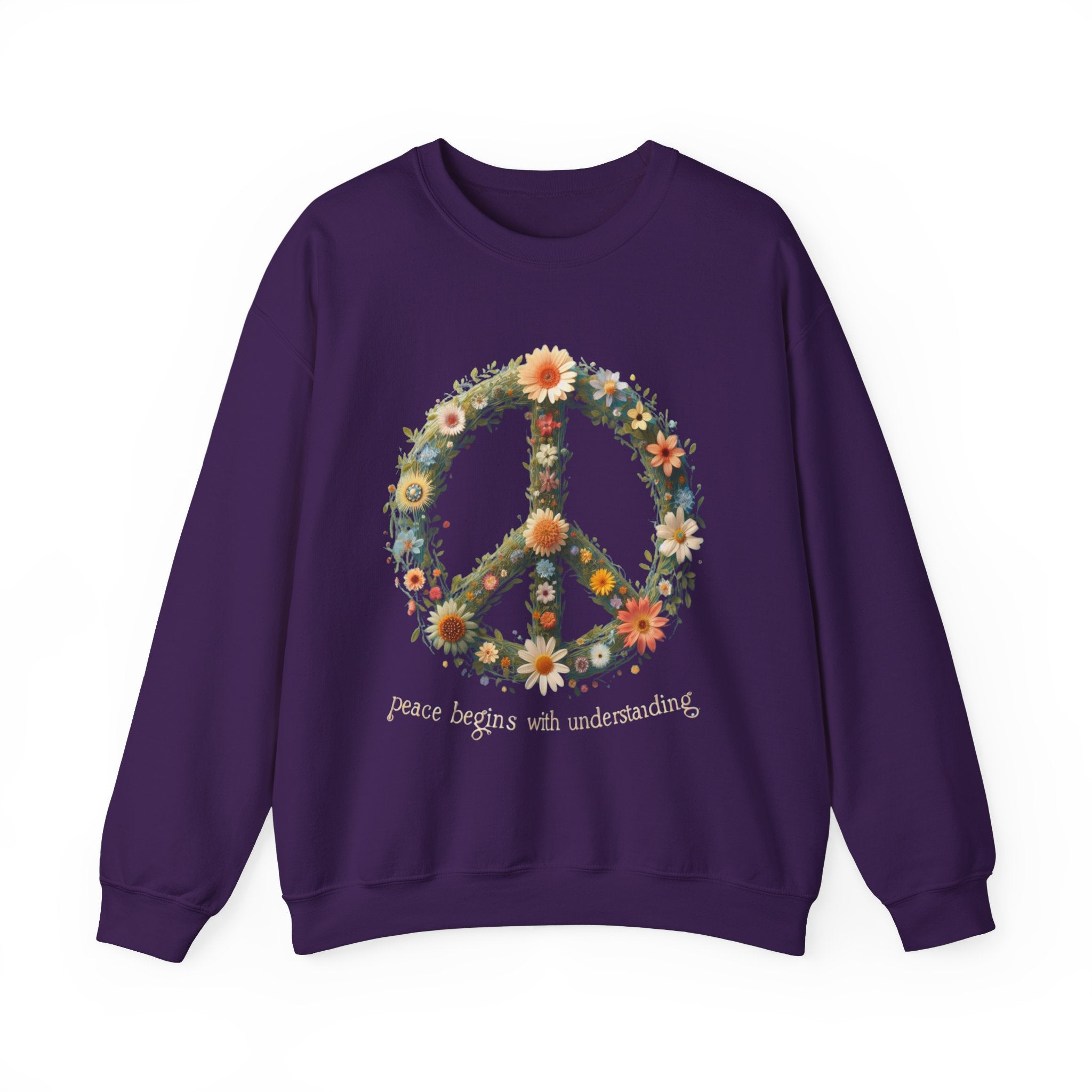 "Peace Begins with Understanding Sweatshirt - Spread Harmony and Unity with Every Wear