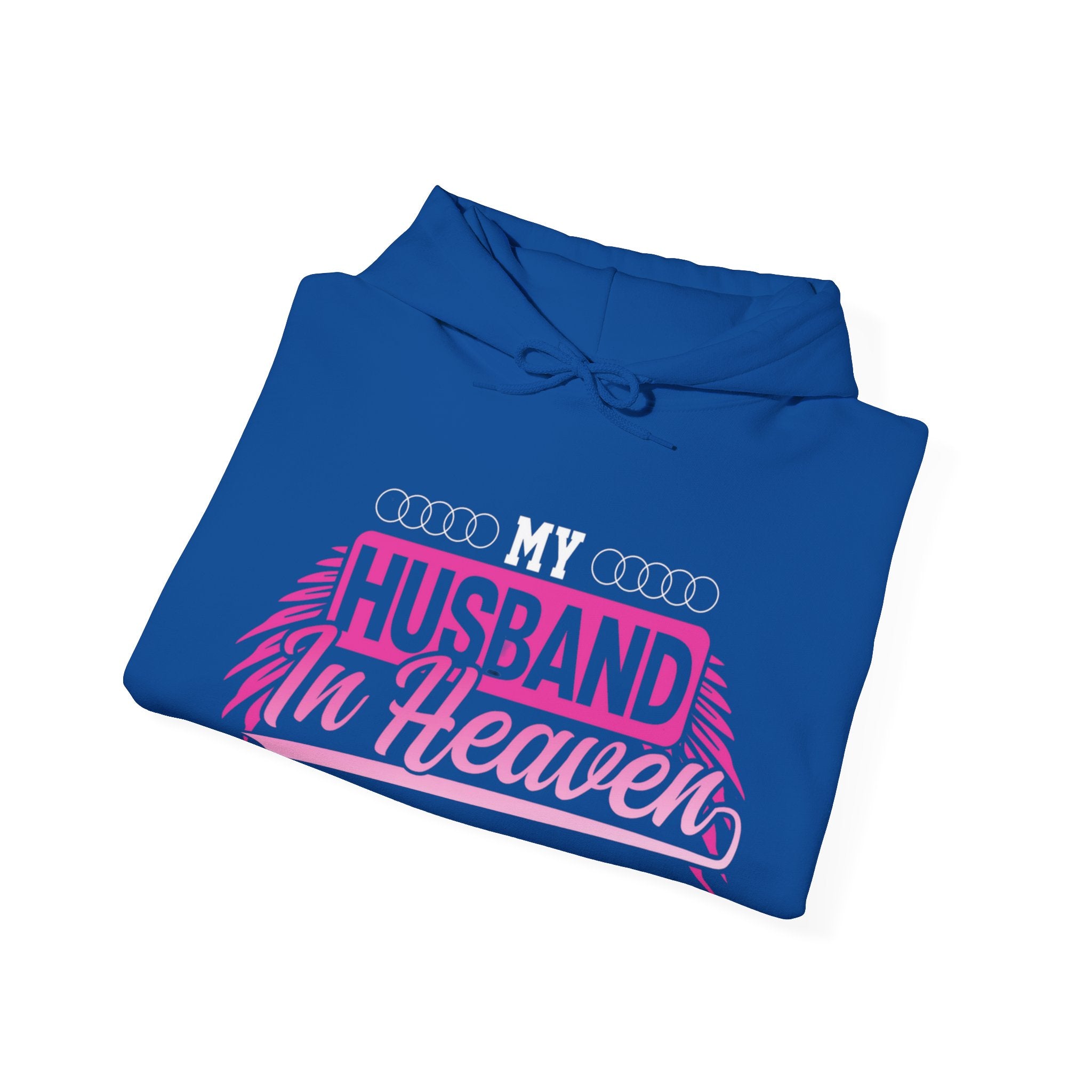 My husband in heaven hoodie Hooded Sweatshirt: Memorial Tribute Hoodie for Loved Ones in Heaven