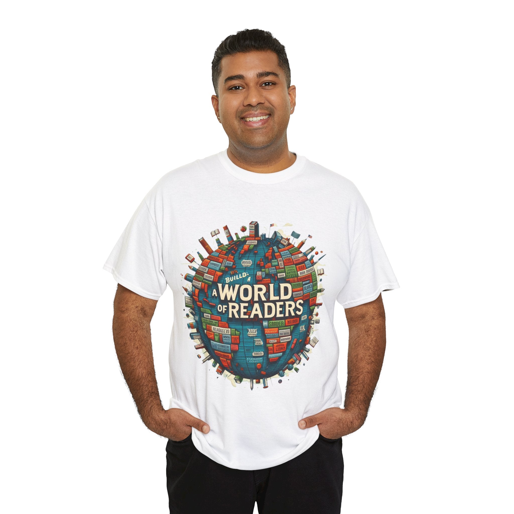 Empowerment Through Literacy: 'Building a World of Readers' T-shirt