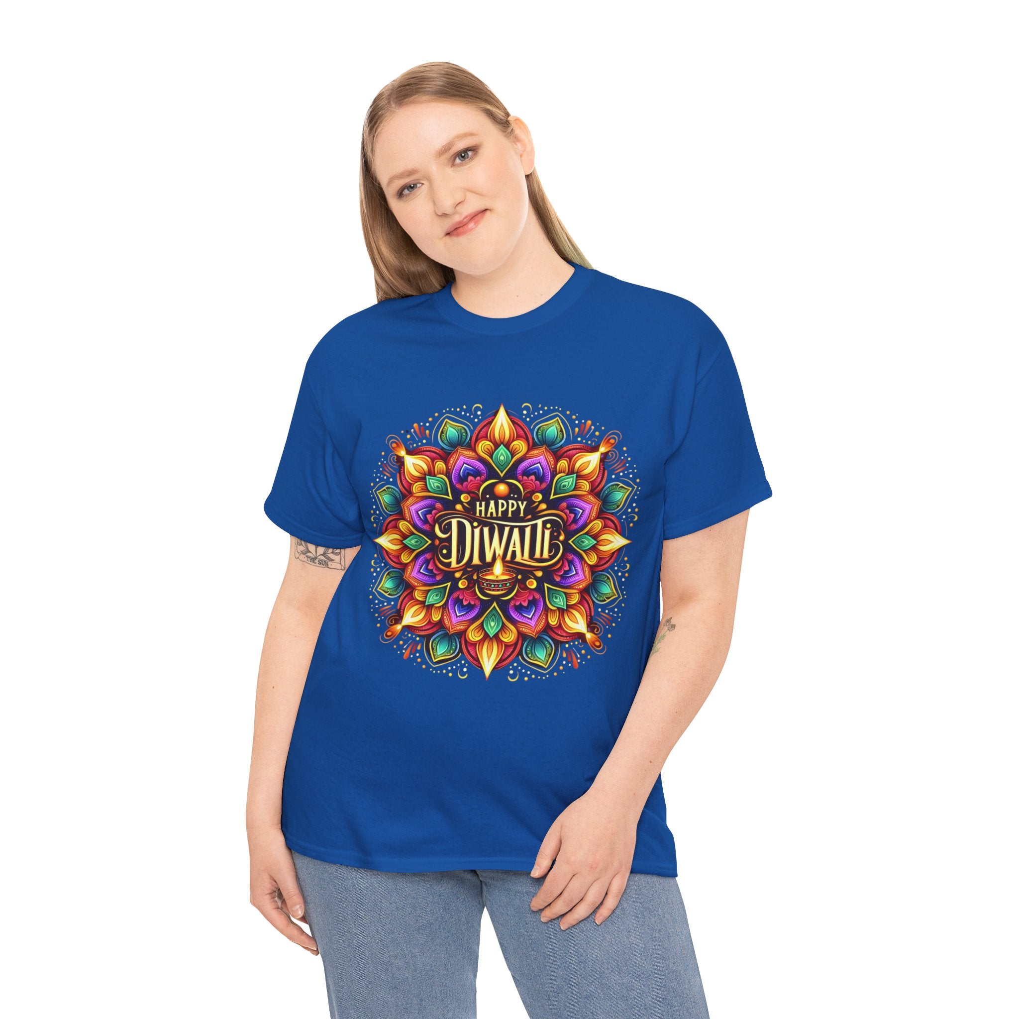 Celebrate Diwali in Style: 'Happy Diwali' T-Shirt for Festive Spirit