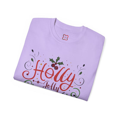 Festive Holly Jolly Christmas T-Shirt: Spread Holiday Cheer!