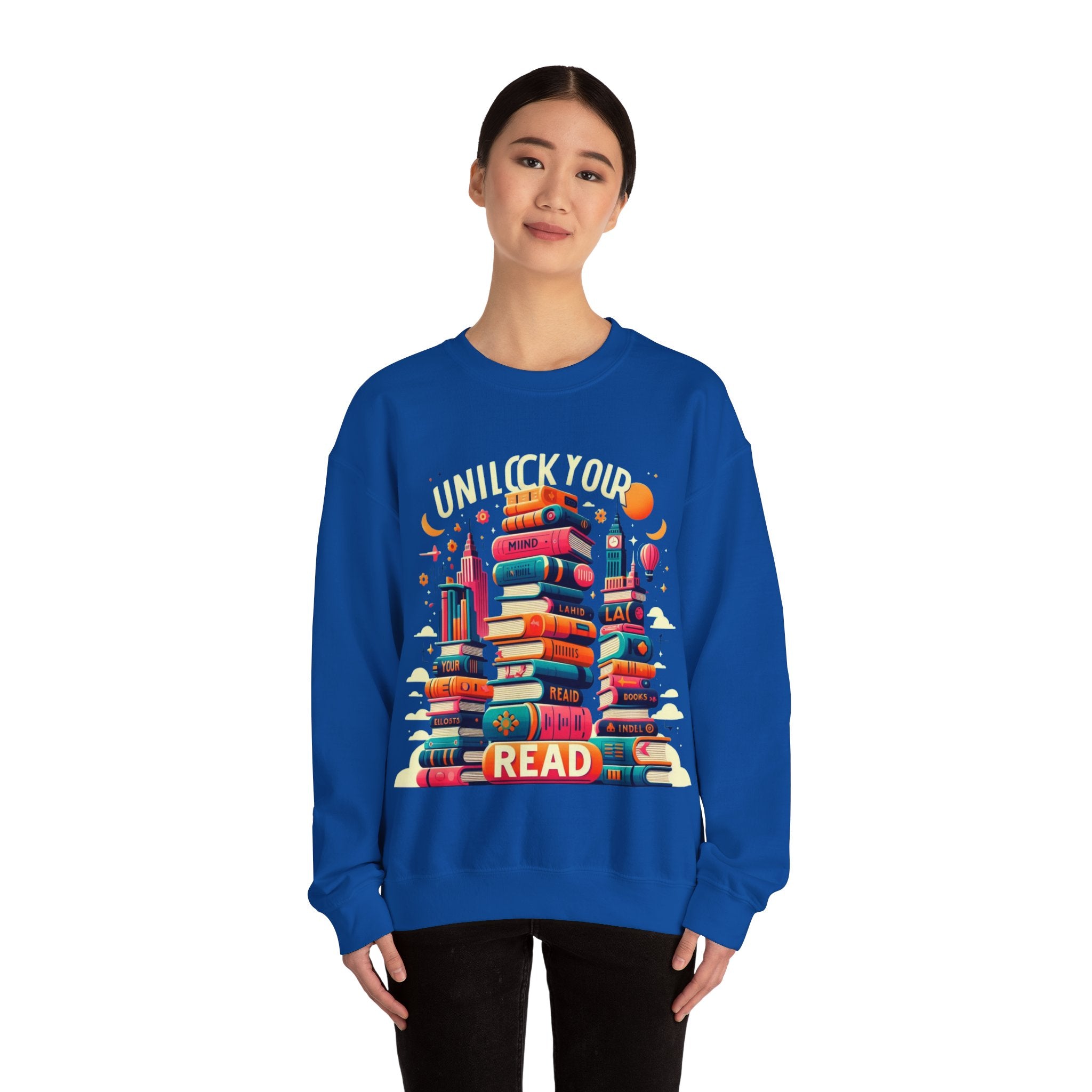 Enlighten Your Wardrobe with 'Unlock Your Mind, Read' Sweatshirt