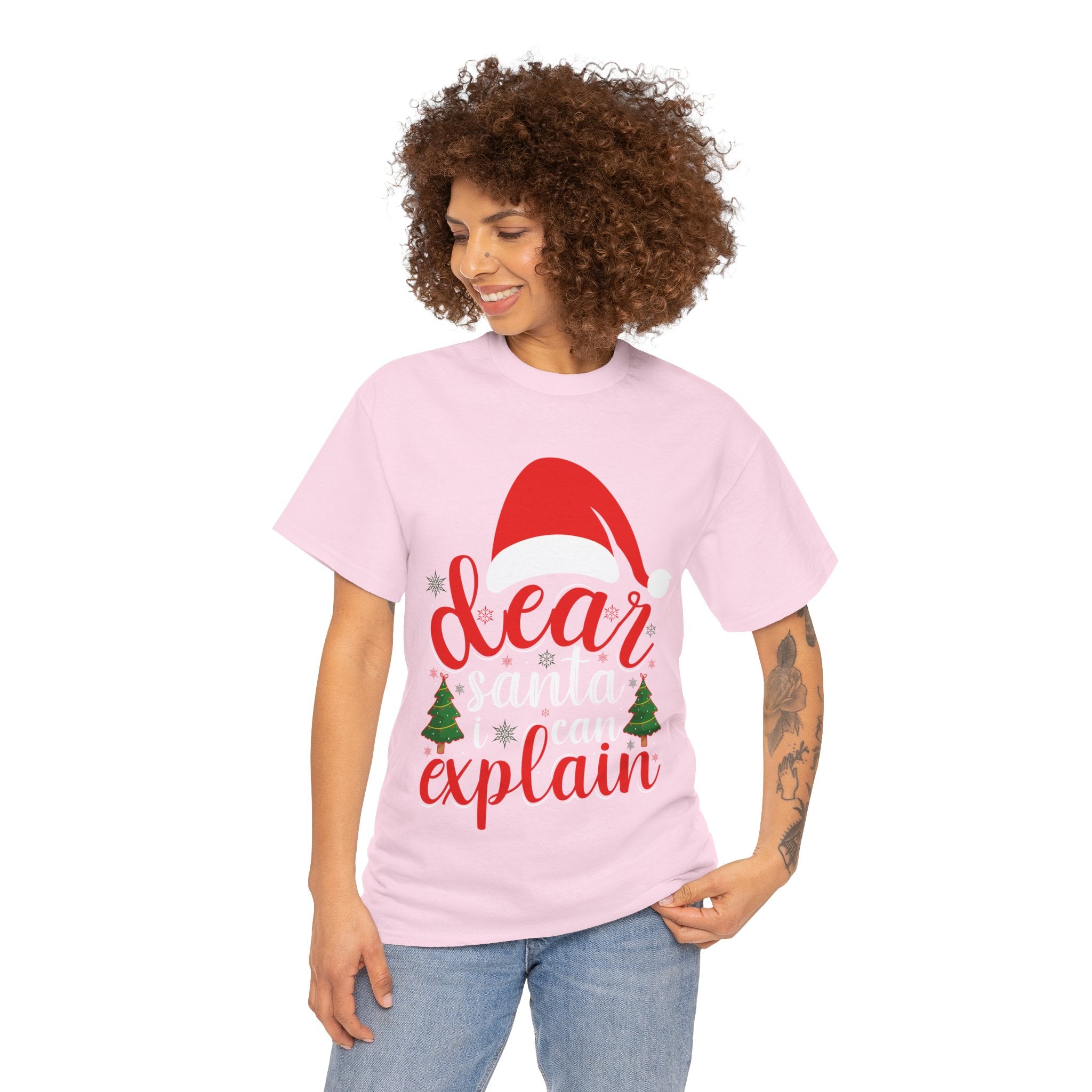 Funny 'Dear Santa, I Can Explain' T-Shirt - Humorous Christmas Gift Idea