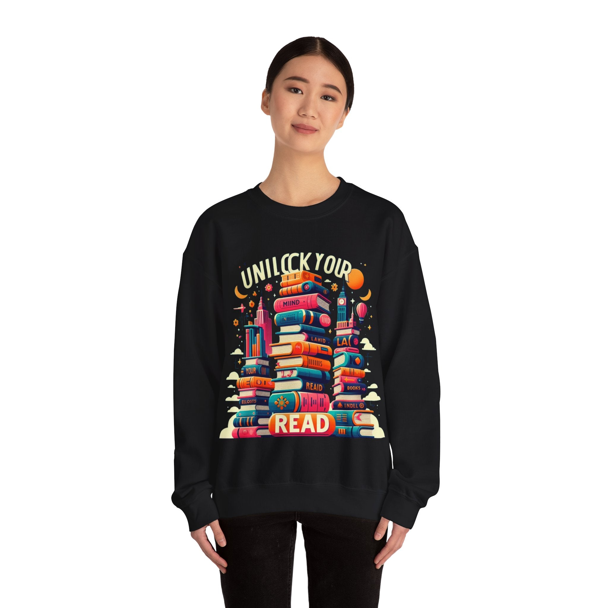 Enlighten Your Wardrobe with 'Unlock Your Mind, Read' Sweatshirt