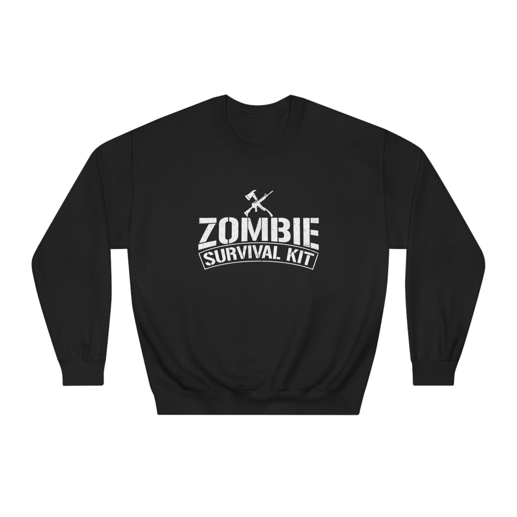 Undead Apocalypse Survival Crewneck Sweatshirt - Zombie Slayer Gear