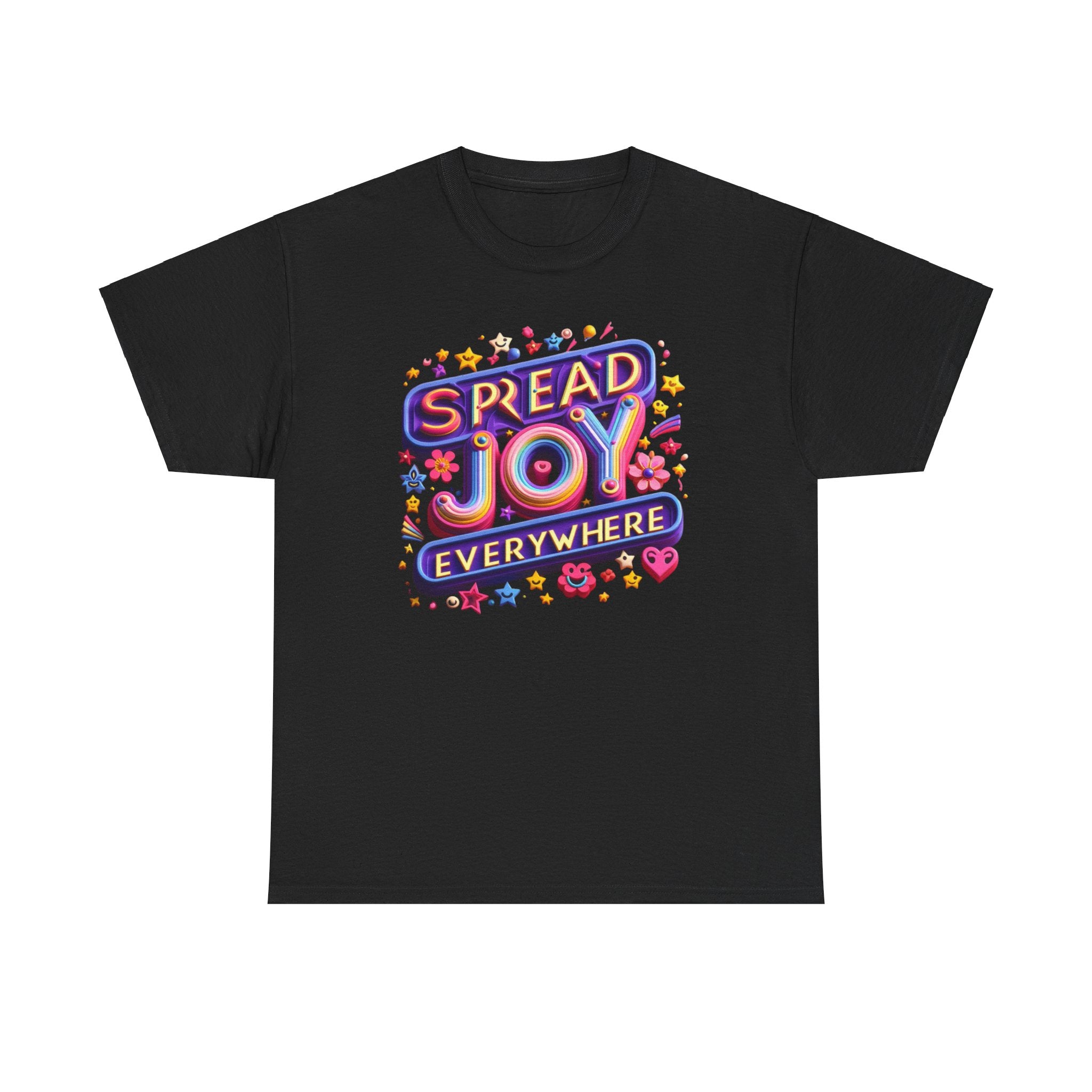 Radiate Joy Everywhere Graphic T-Shirt: Share Positivity in Style