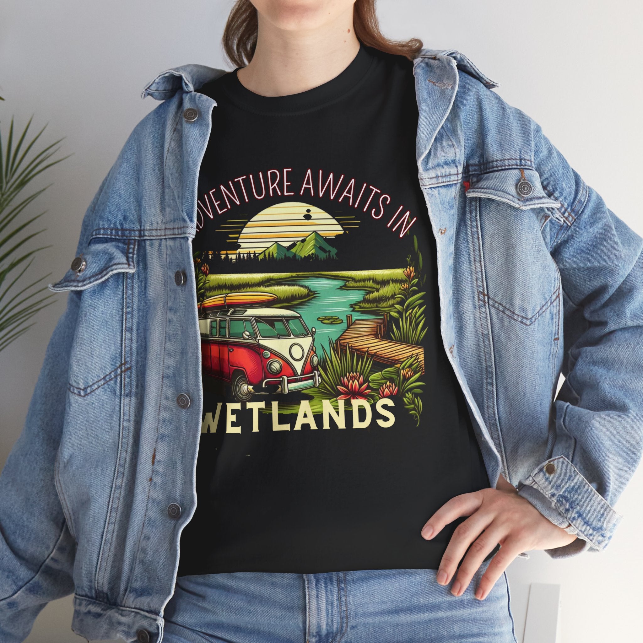 Explore the Unknown: Adventure Awaits in Wetlands T-shirt