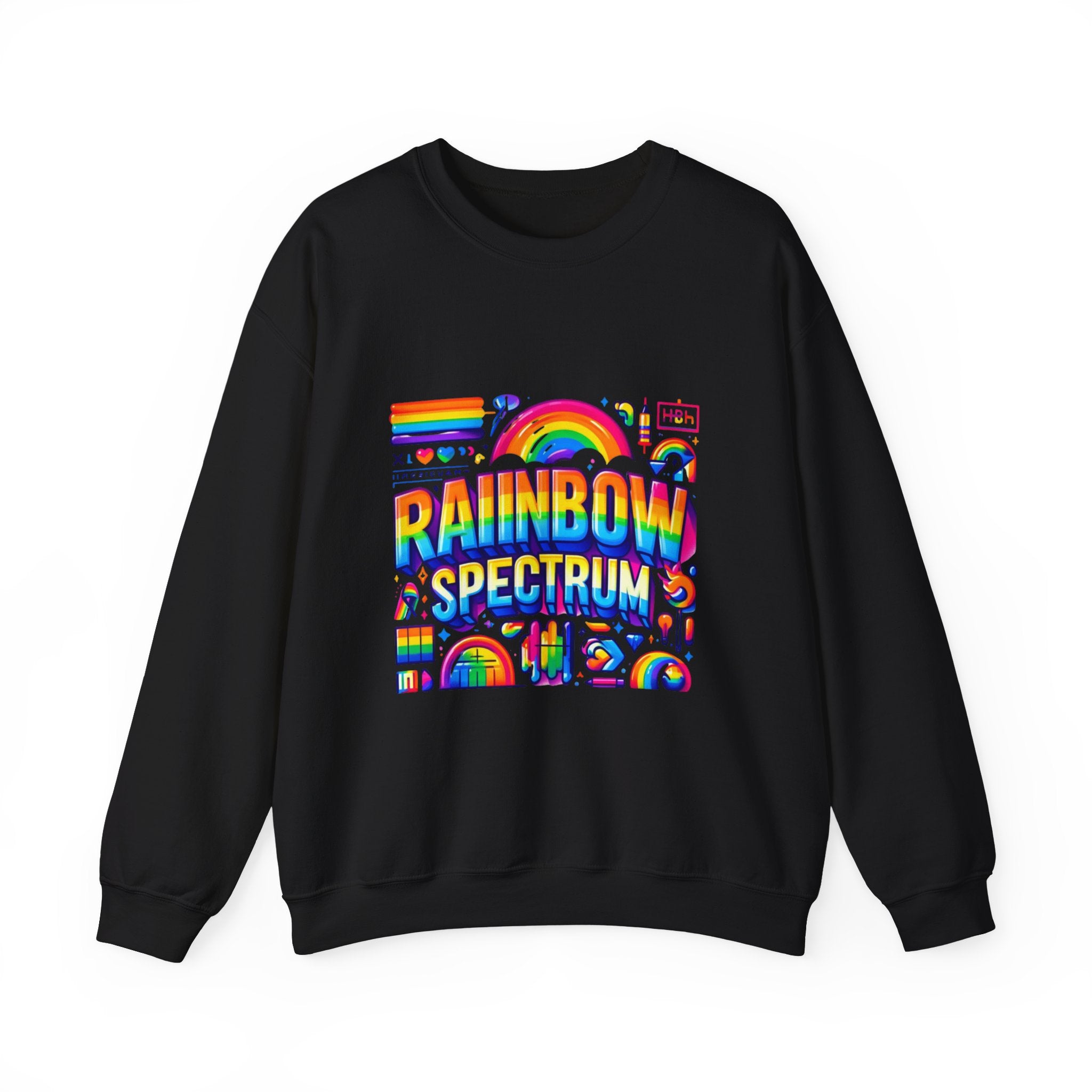 Vibrant Rainbow Spectrum Sweatshirt: Add a Splash of Color to Your Wardrobe