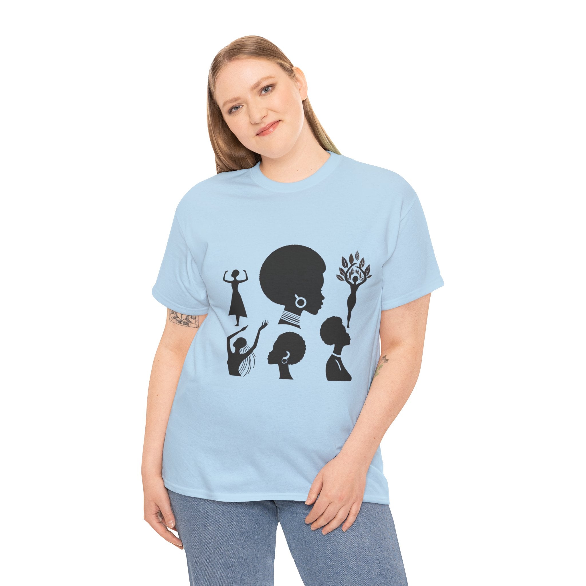 Illustrated Icon Women's Day T-shirt - Celebrate Feminine Strength & Resilience"