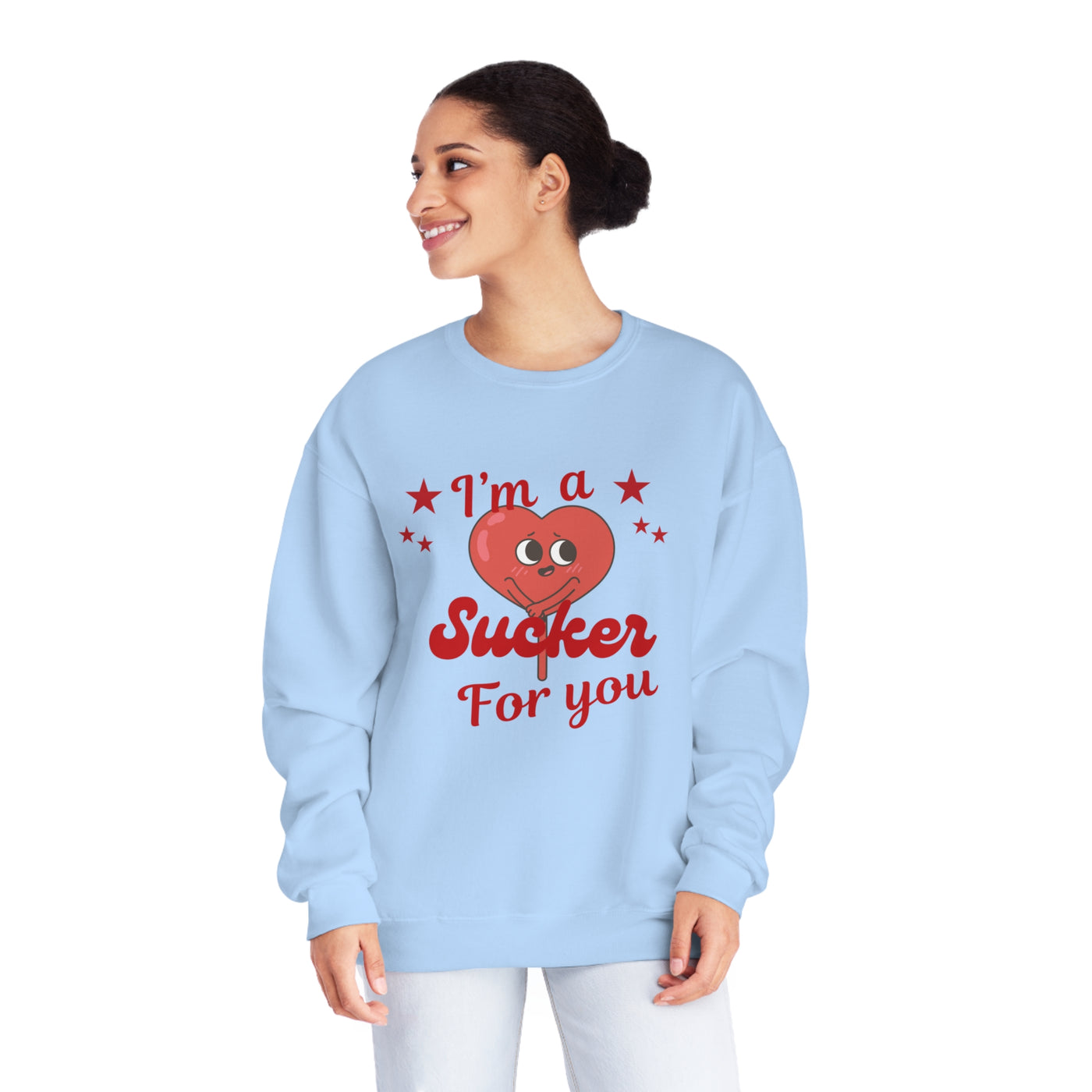 I'm a Sucker for You Valentine's Day Sweatshirt - Cute & Cozy Crewneck"