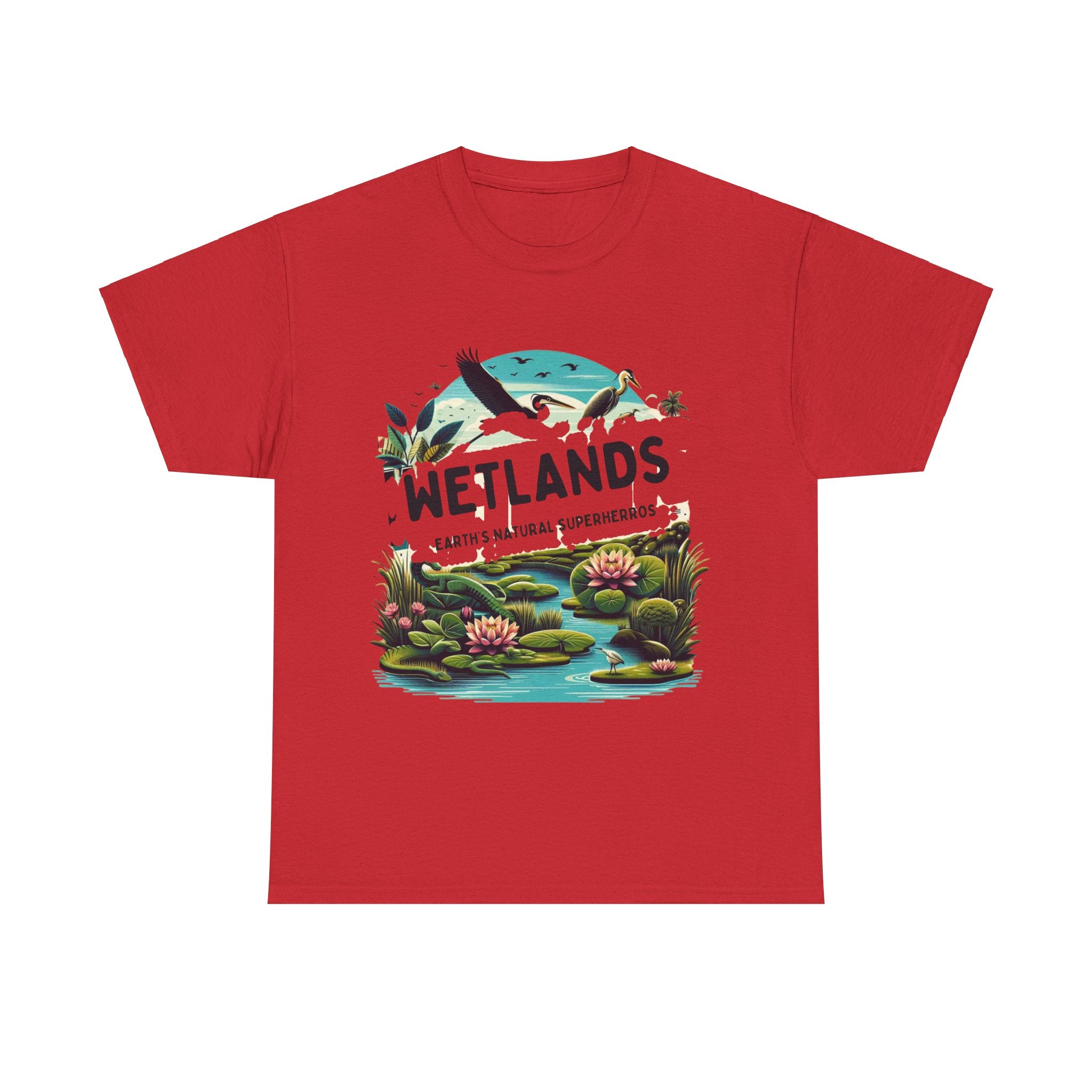 Wetlands Earth Natural Superheroes T-Shirt - Embrace Nature's Guardians"