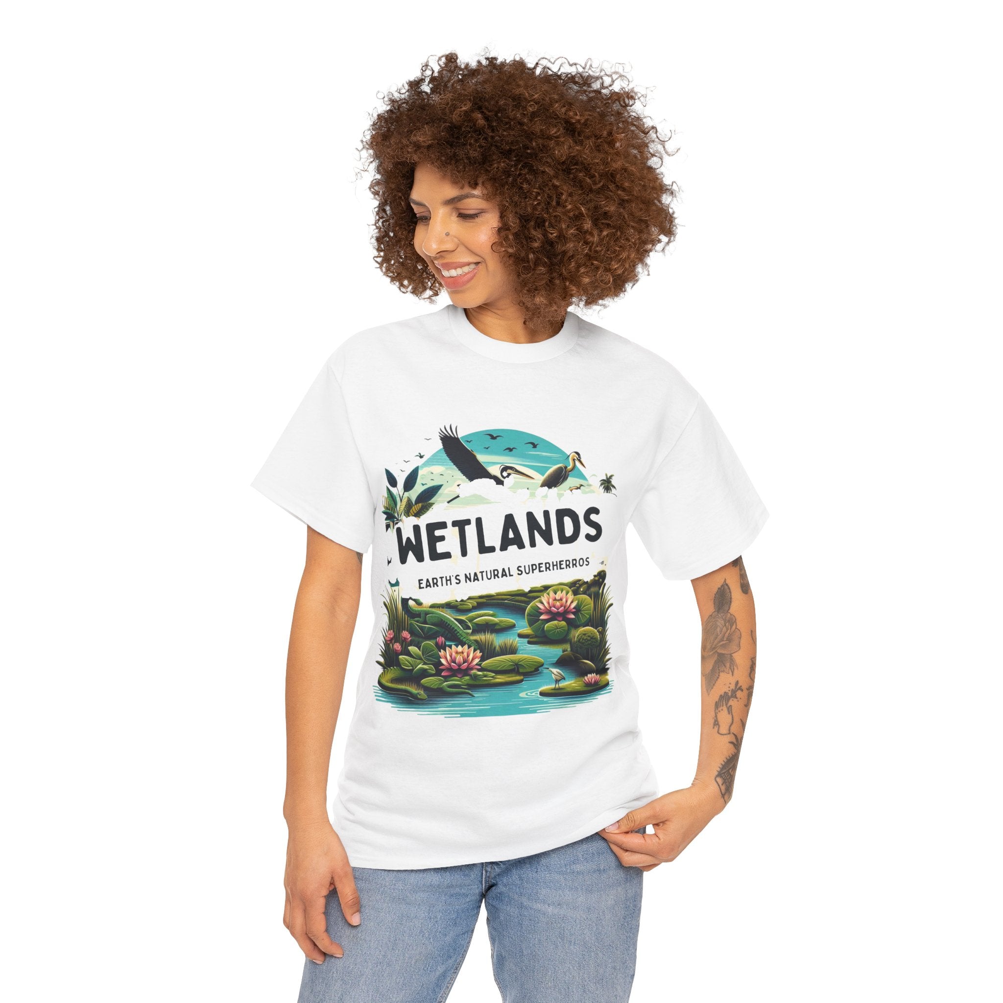 Wetlands Earth Natural Superheroes T-Shirt - Embrace Nature's Guardians"