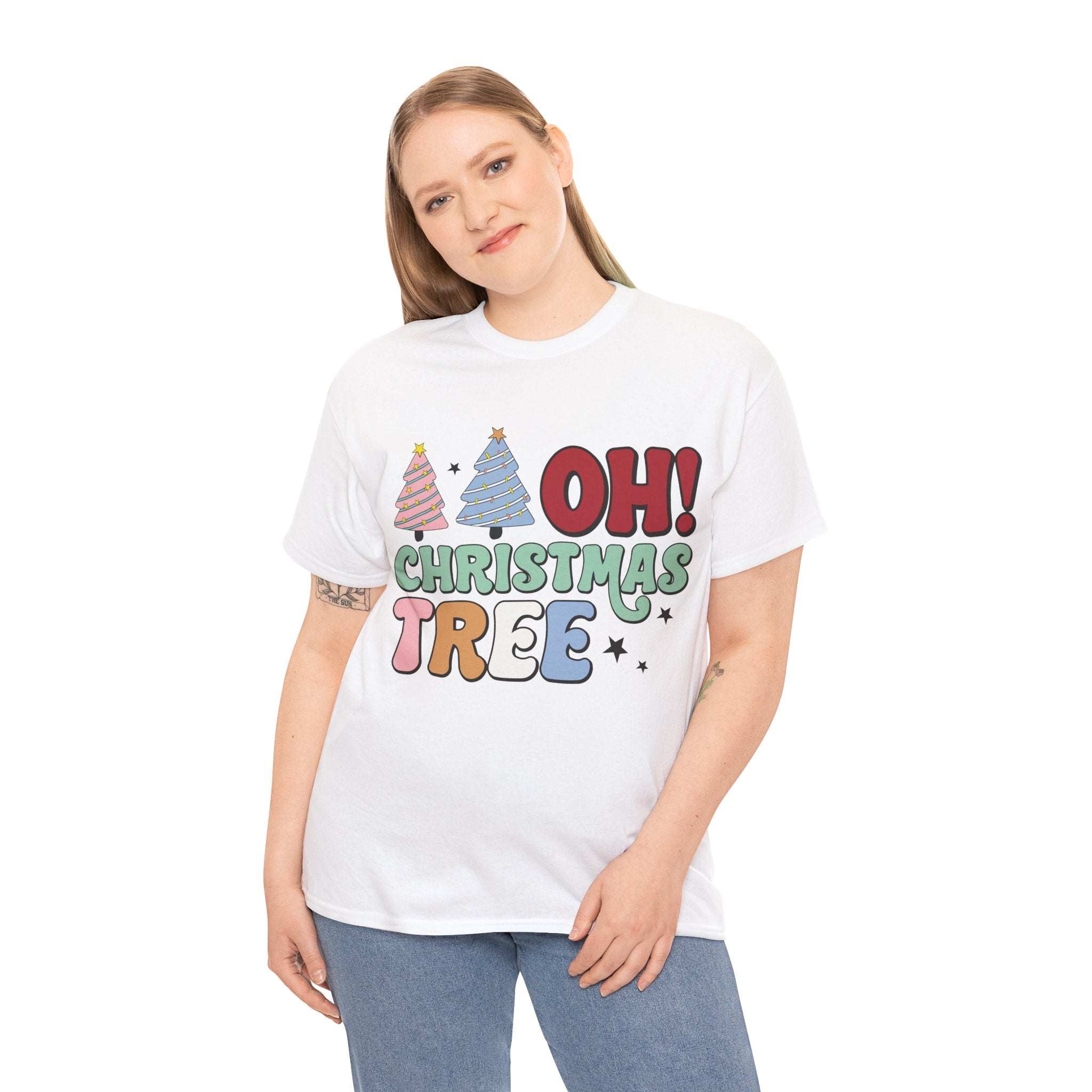 Festive 'Oh Christmas Tree' T-Shirt: Spread Holiday Cheer in Style