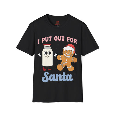 Festive 'I Put Out for Santa' T-Shirt: Spread Holiday Cheer