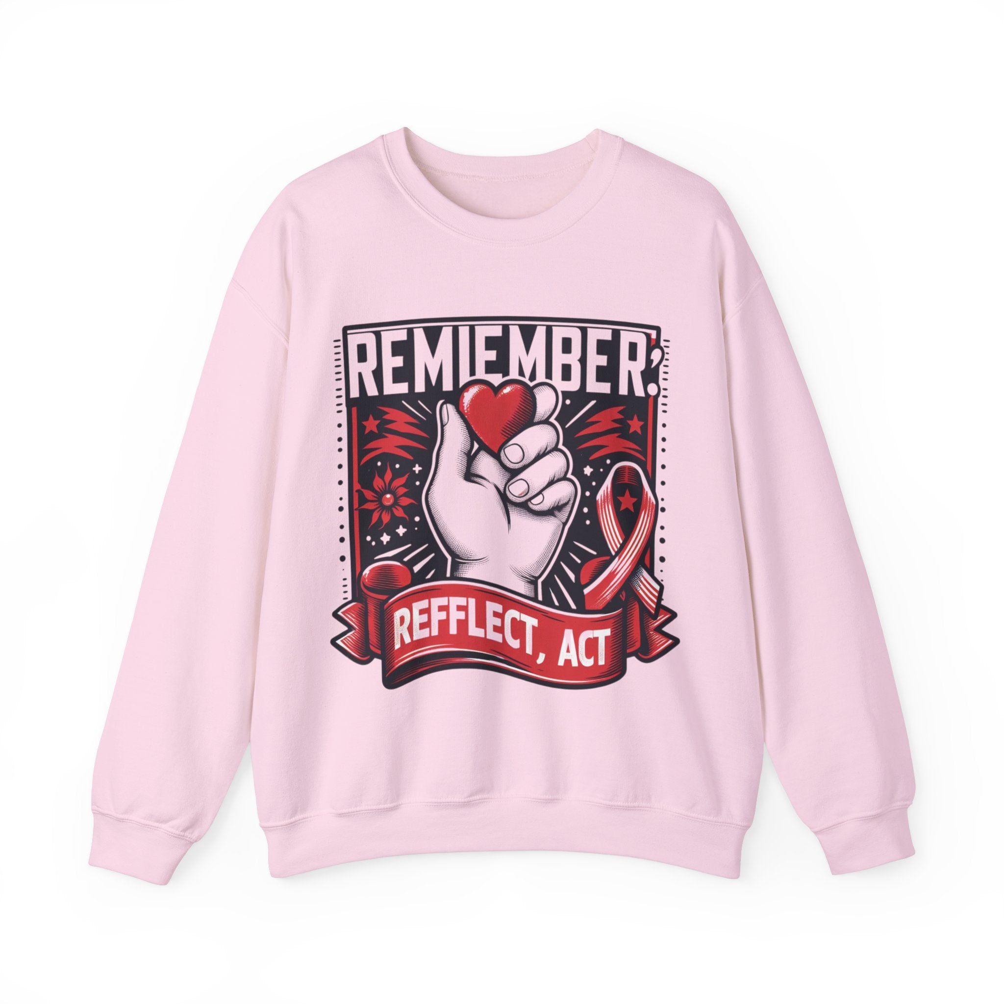 Empowerment Series: 'Remember, Reflect, Act' Sweatshirt - Embrace Your Journey in Style