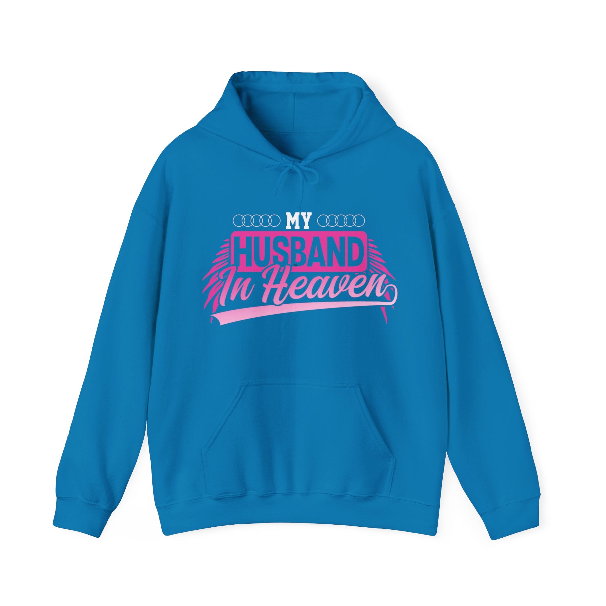 My husband in heaven hoodie Hooded Sweatshirt: Memorial Tribute Hoodie for Loved Ones in Heaven