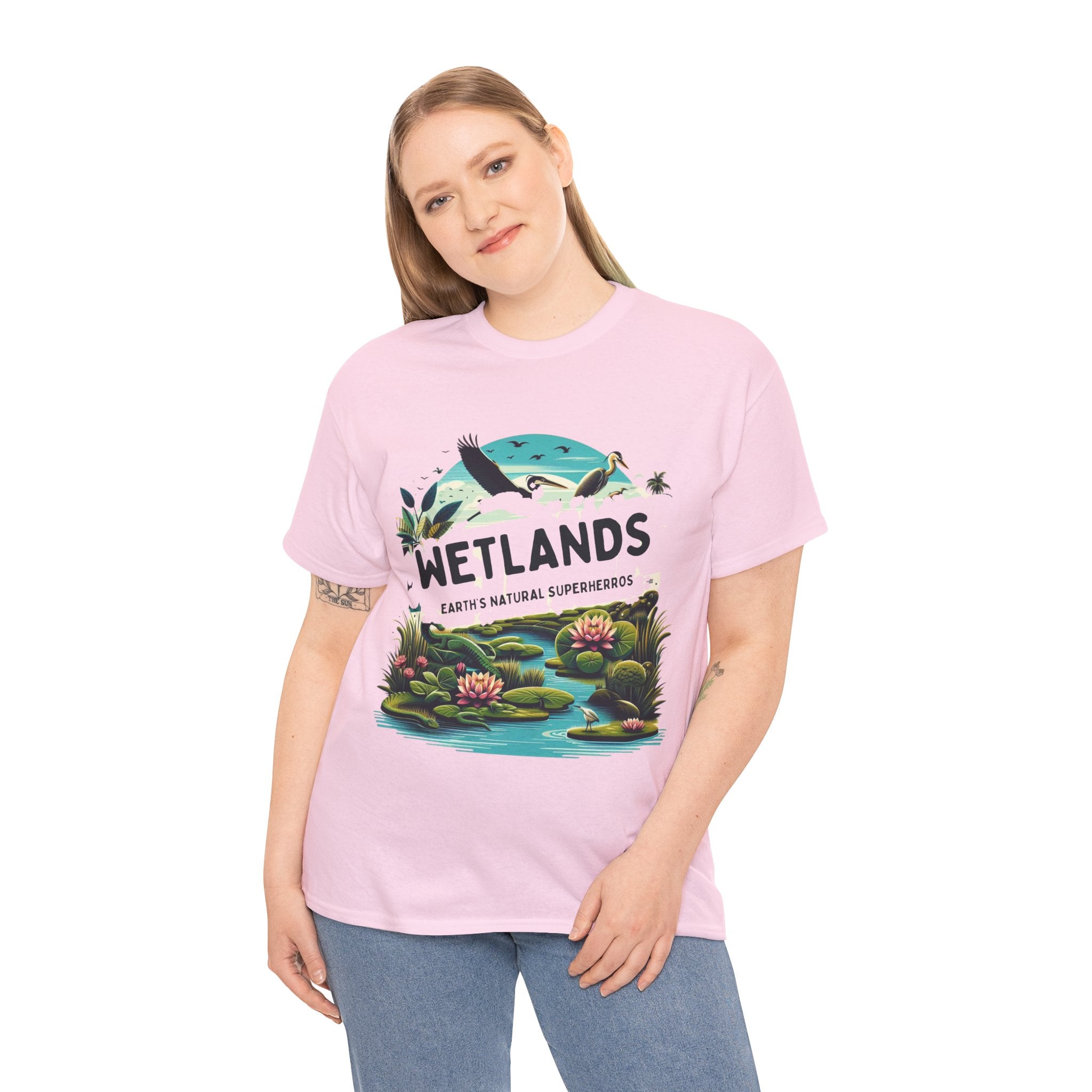 Wetlands Earth Natural Superheroes T-Shirt - Embrace Nature's Guardians"