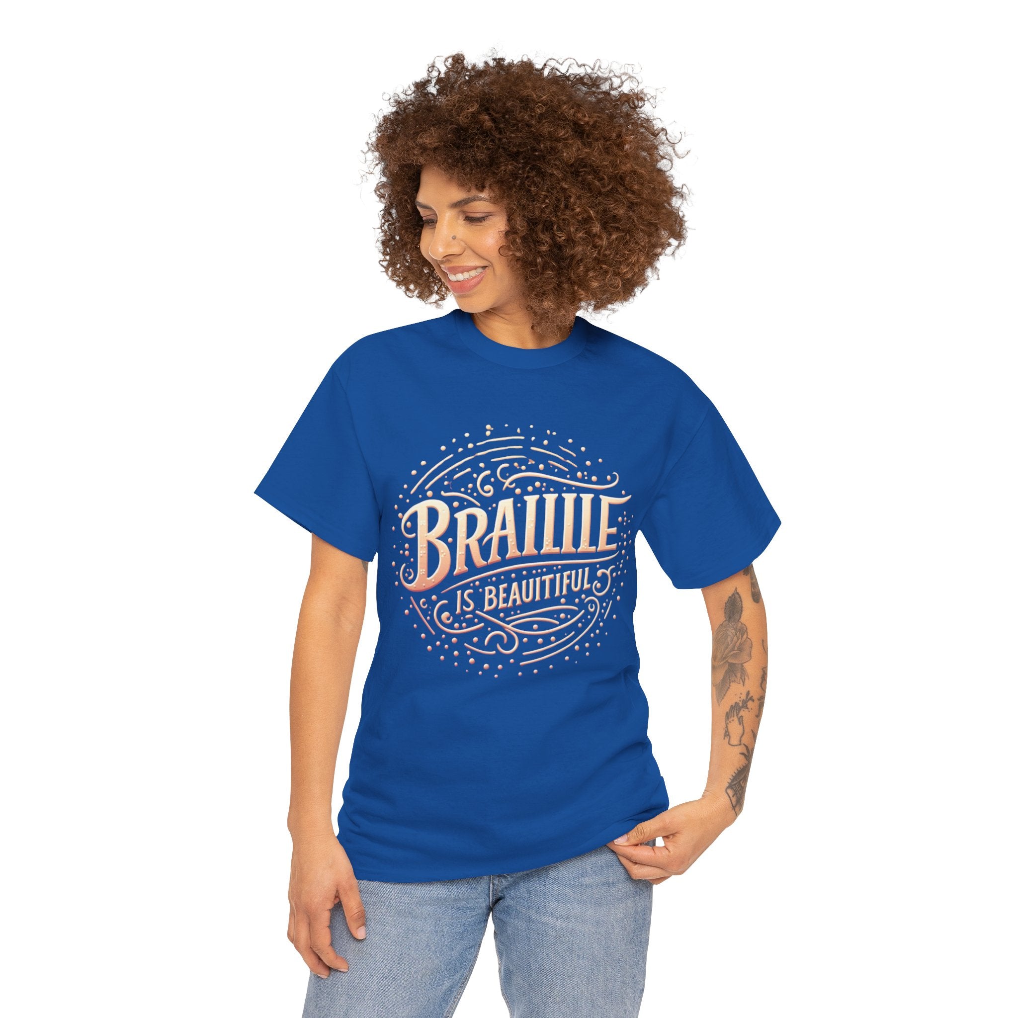 Braille is Beautiful T-Shirt: Embrace Inclusivity with Stylish Braille Design