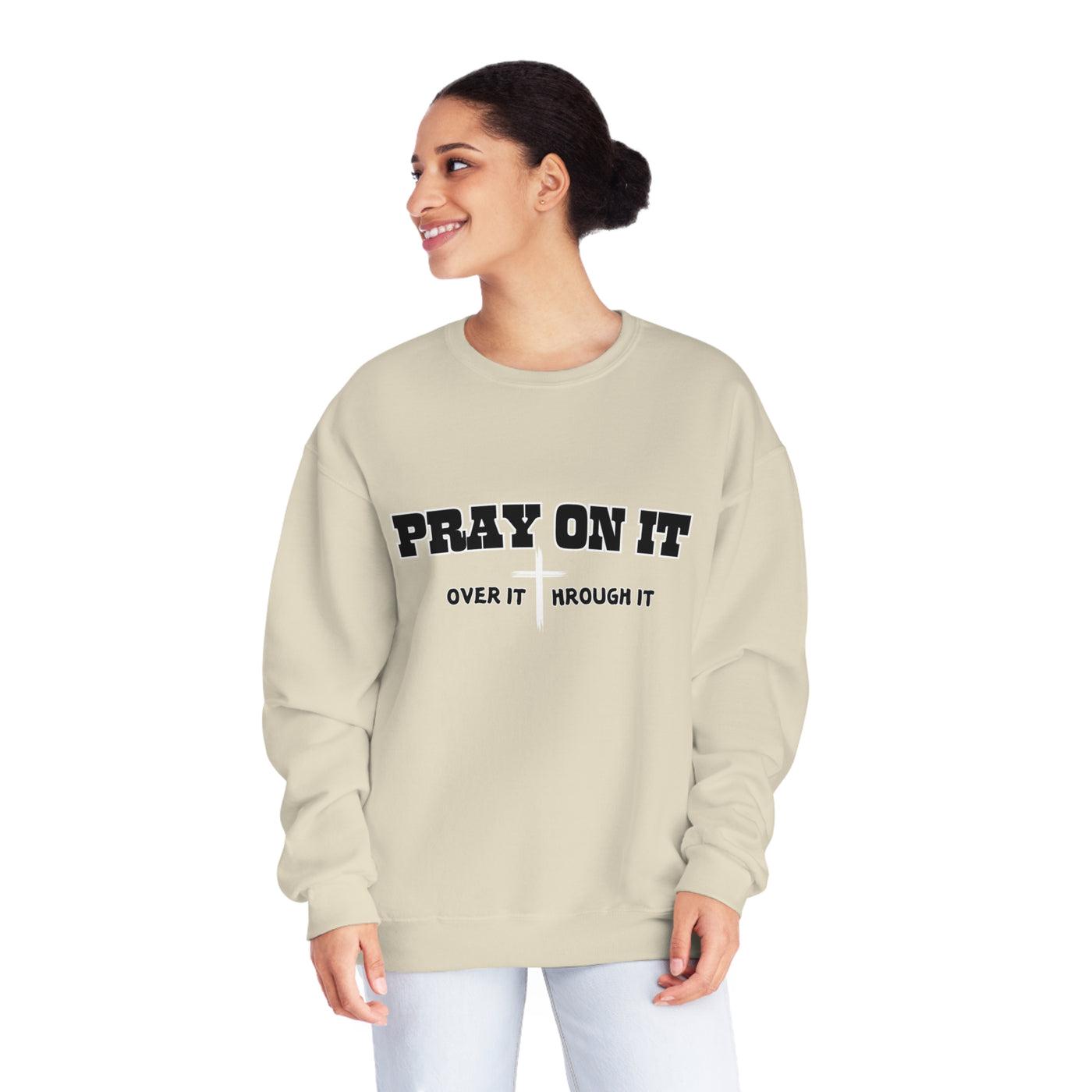 Christian Sweatshirt, Pray On It Sweatshirt, Pray Over It Sweatshirt, Religious Sweater, Boha Sweatshirt , Bible Verse, Inspirational Sweat