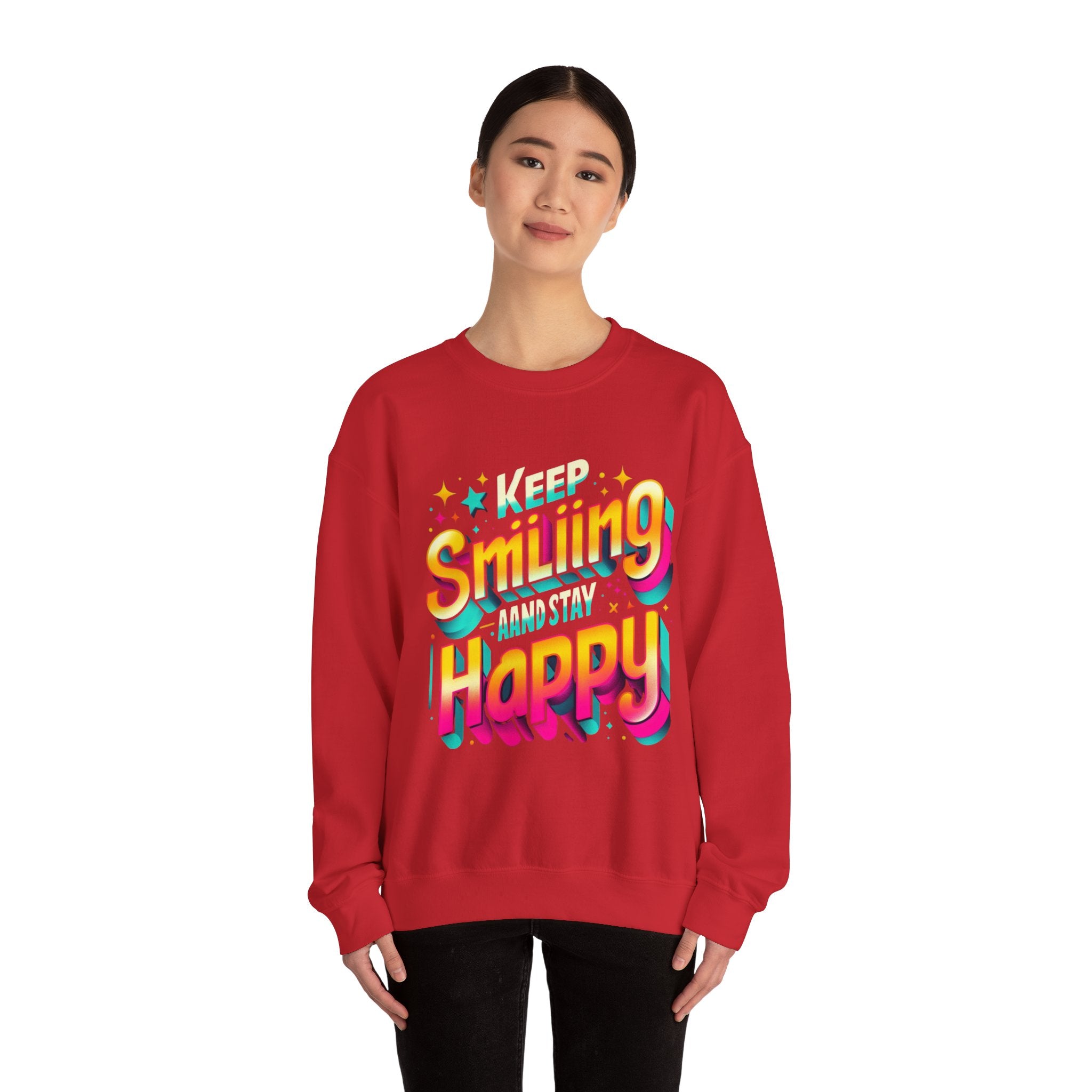 Radiate Joy Sweatshirt - Keep Smiling and Stay Happy