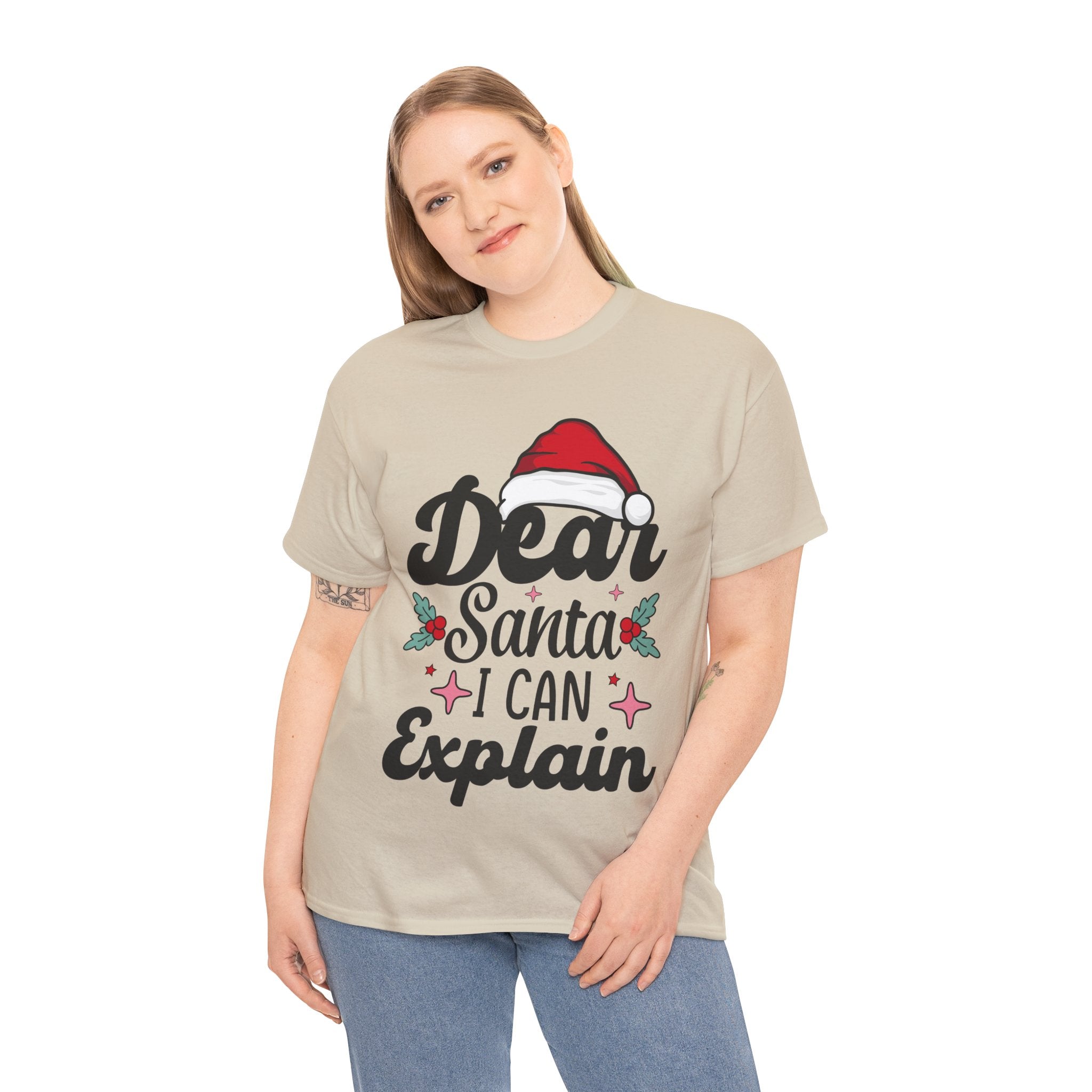 Funny 'Dear Santa, I Can Explain' Christmas T-Shirt