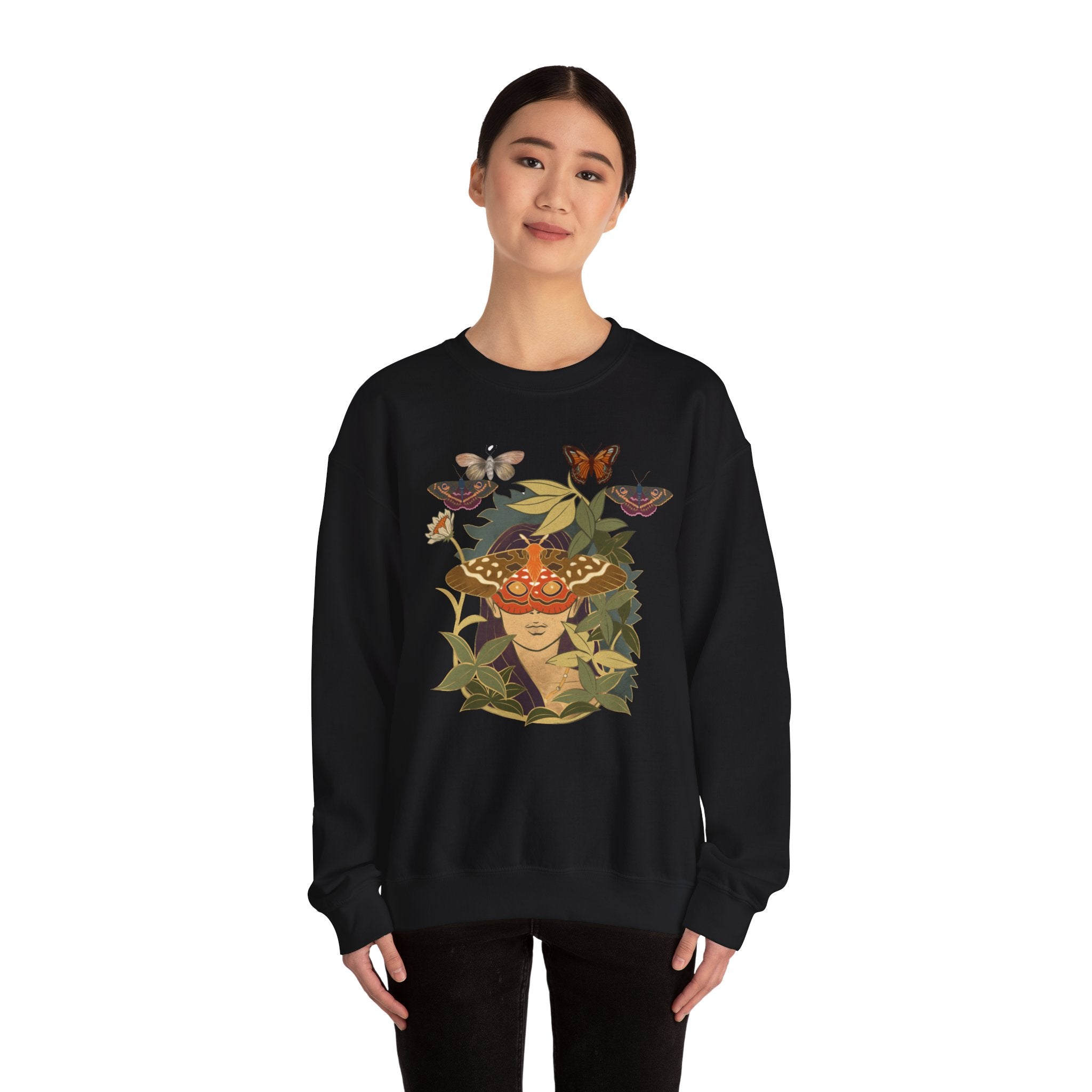 Elegant Vintage Moths Sweatshirt: Timeless Style & Comfort