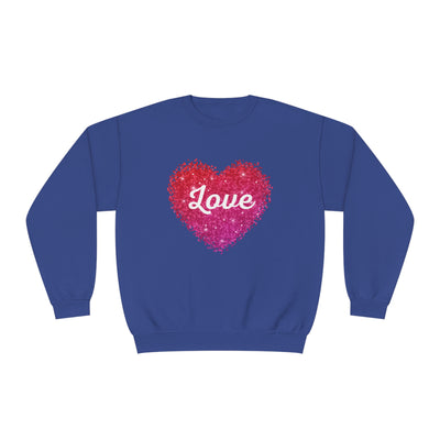 Love Valentine Sweatshirt - Cozy Crewneck with Heart Graphic, Perfect for Couples & Galentines