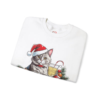 Meowy Christmas Sweatshirt: Festive Feline Holiday Apparel