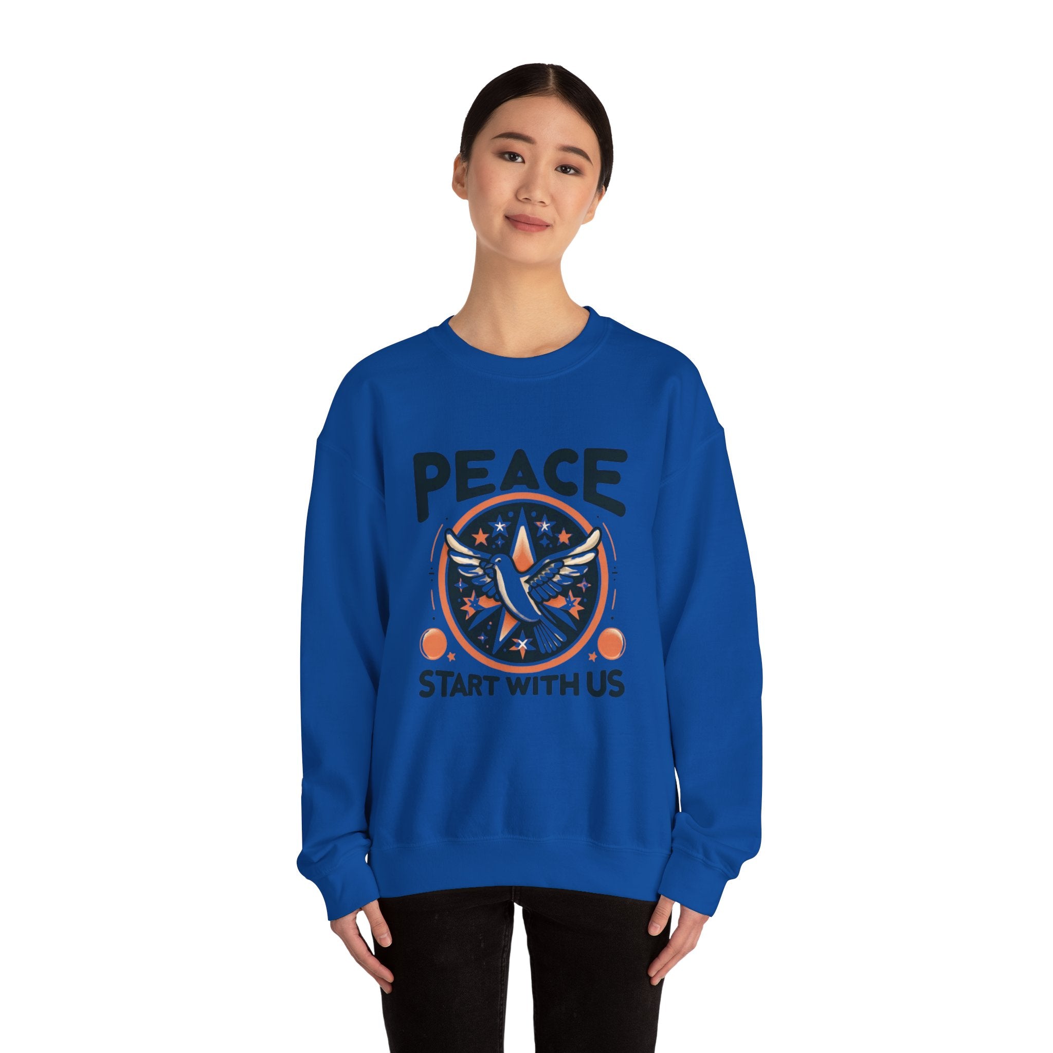 Empowerment Essential: 'Peace Starts with Us' Sweatshirt for Inspired Living