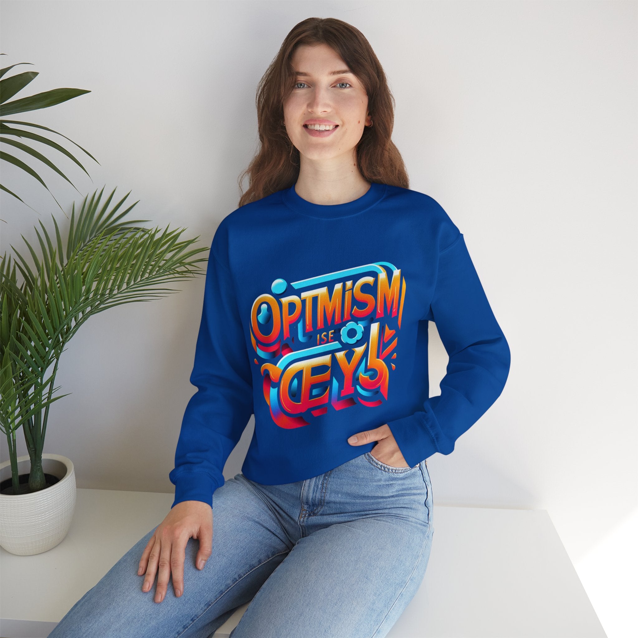 Optimism Is the Key Sweatshirt: Embrace Positivity in Style