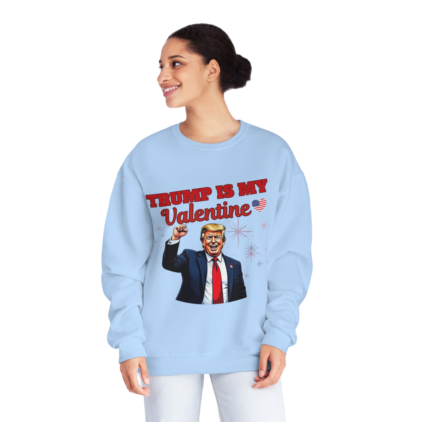 Trump Is My Valentine Sweatshirt – Funny Political Valentine’s Day Apparel, Cozy & Stylish Statement Piece