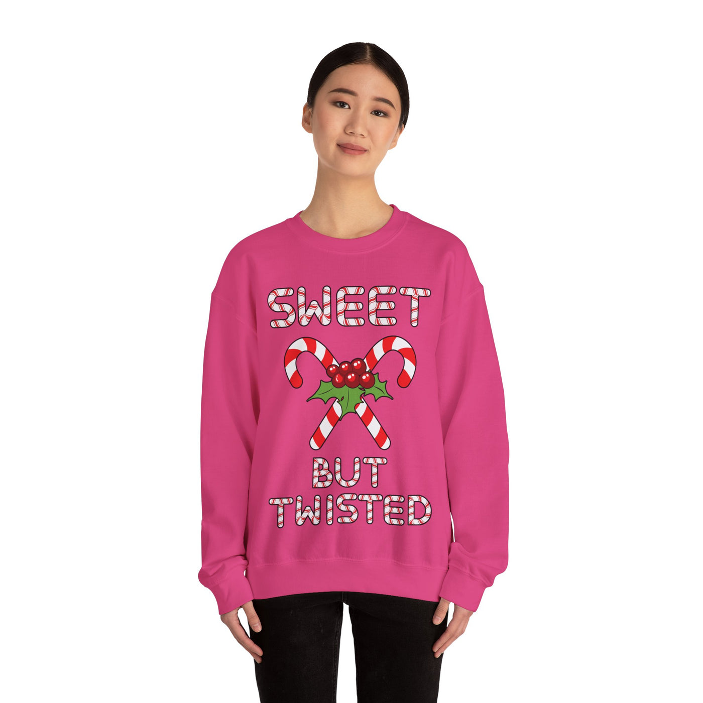 Sweet & Twisted Christmas Sweatshirt: Festive Fun for the Holidays!