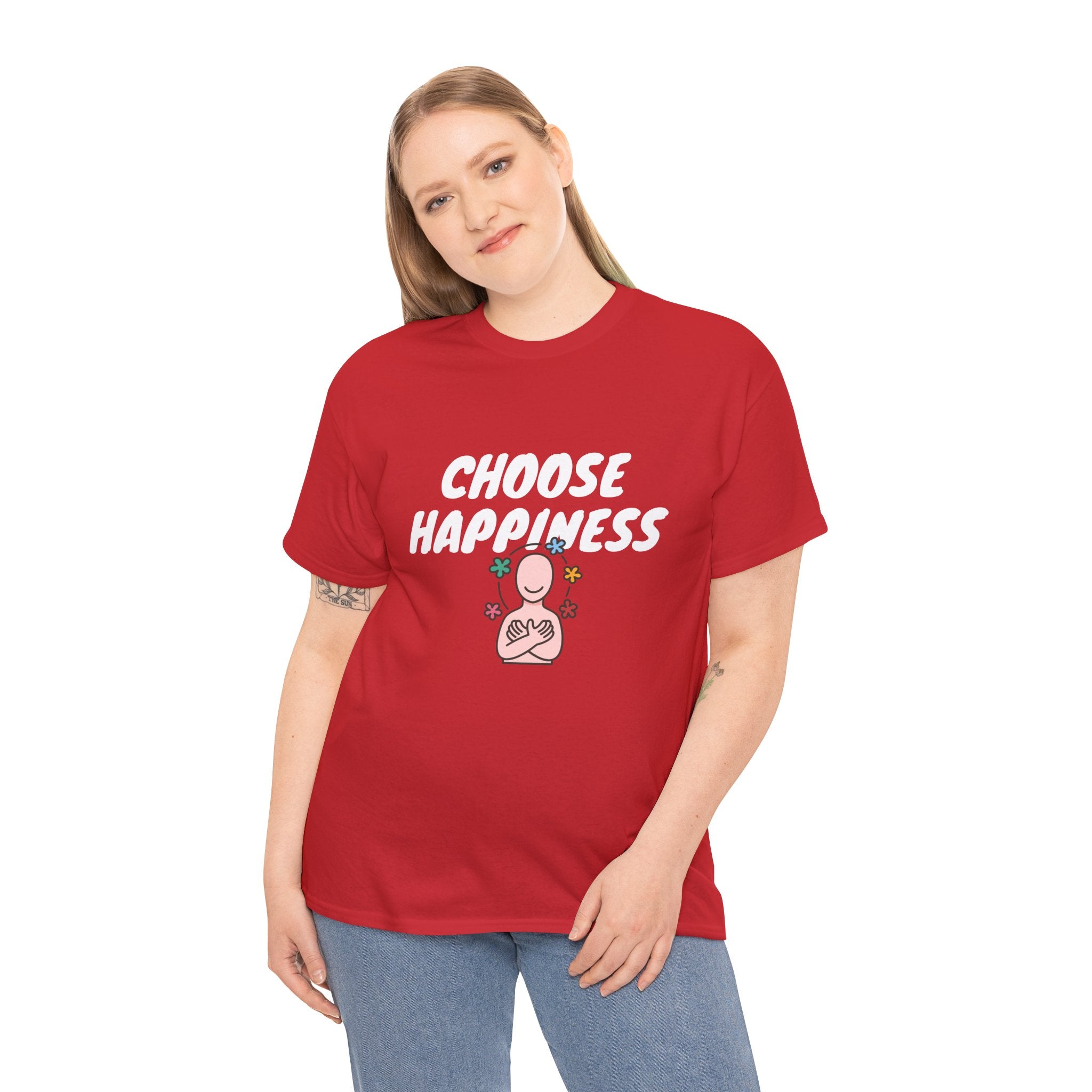 Empower Your Wardrobe with our 'Choose Happiness' T-Shirt – Spread Positivity Everywhere You Go