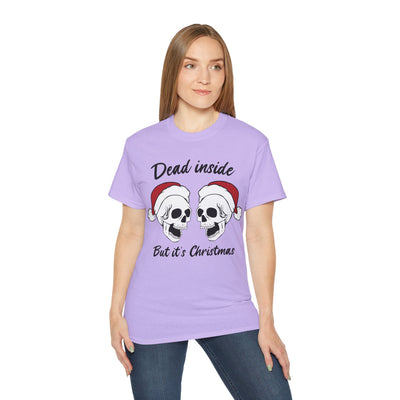 Dead Inside But It's Christmas Tee: Dark Humor Holiday Shirt