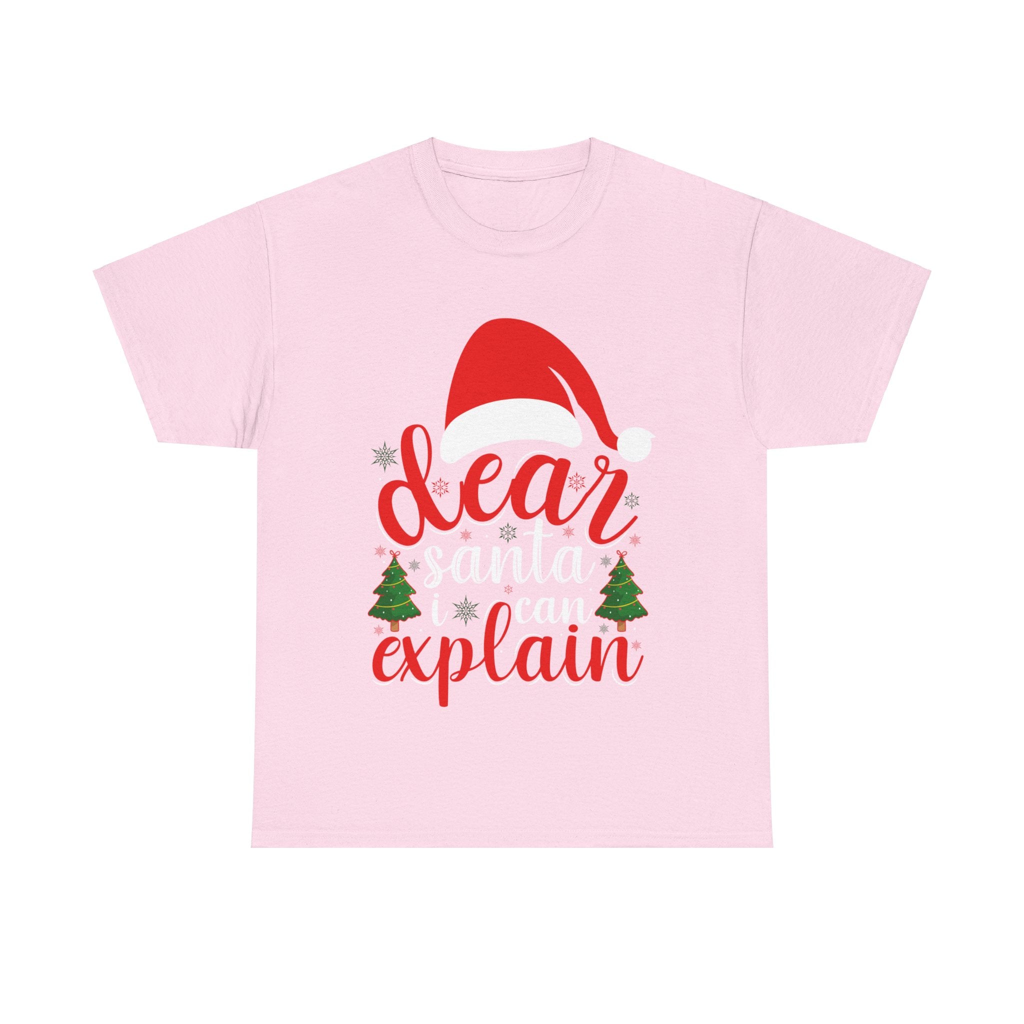 Funny 'Dear Santa, I Can Explain' T-Shirt - Humorous Christmas Gift Idea