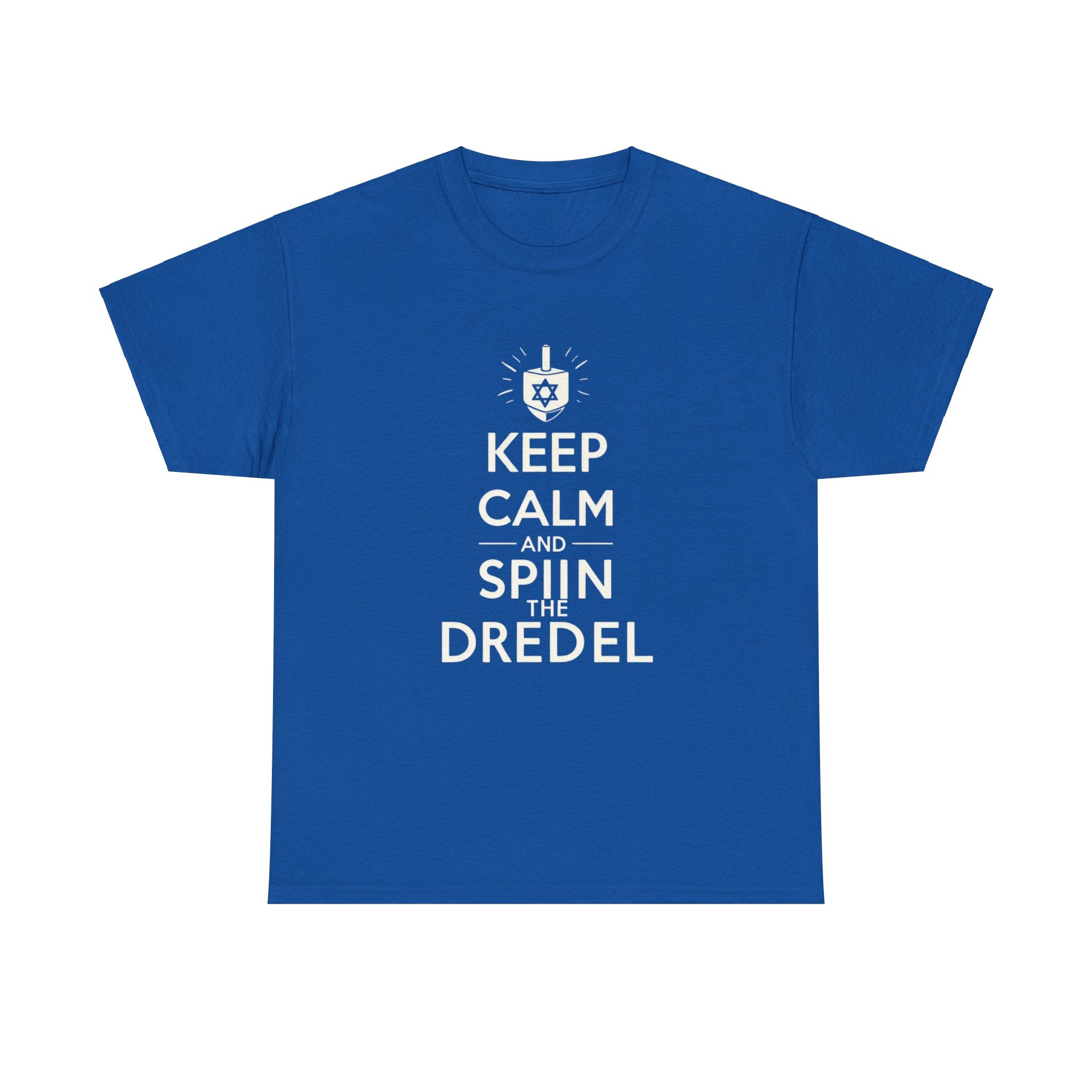 "Keep Calm and Spin the Dreidel T-Shirt: Embrace the Festive Spirit with Style