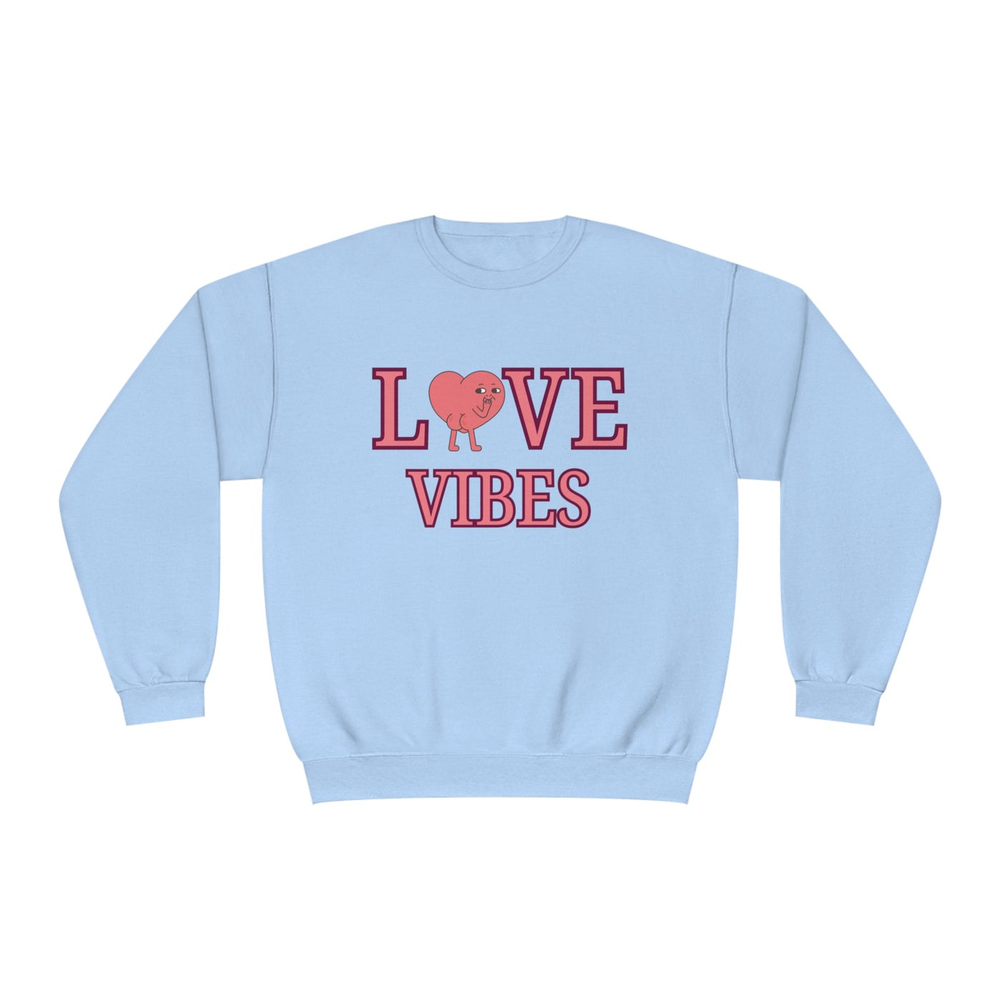 Love Vibes Valentine's Day Sweatshirt - Cozy & Romantic Crewneck