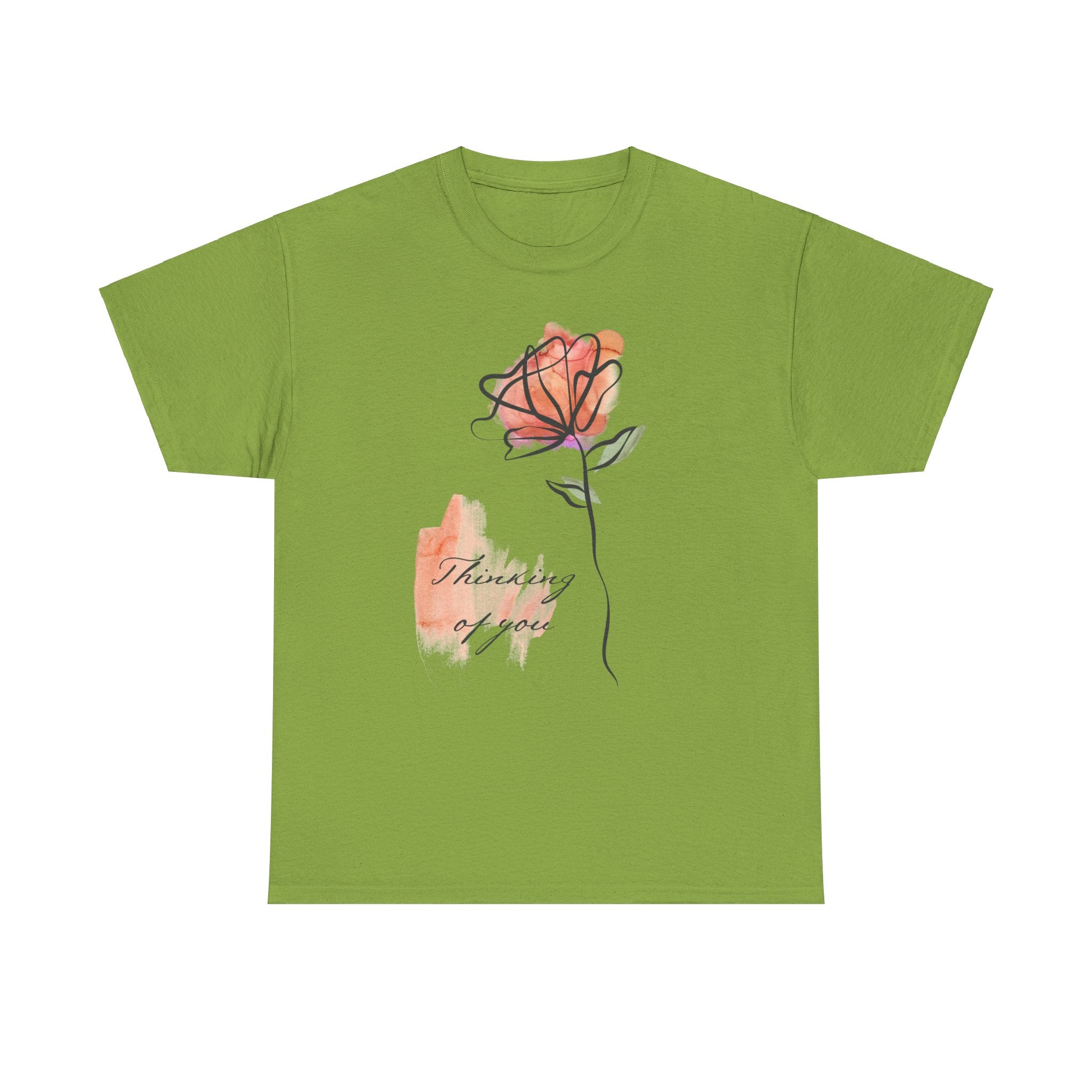 Blossoming Emotions: Thinking of You Flower T-Shirt - Expressive Floral Tee for Every Occasion, Floral Fashion