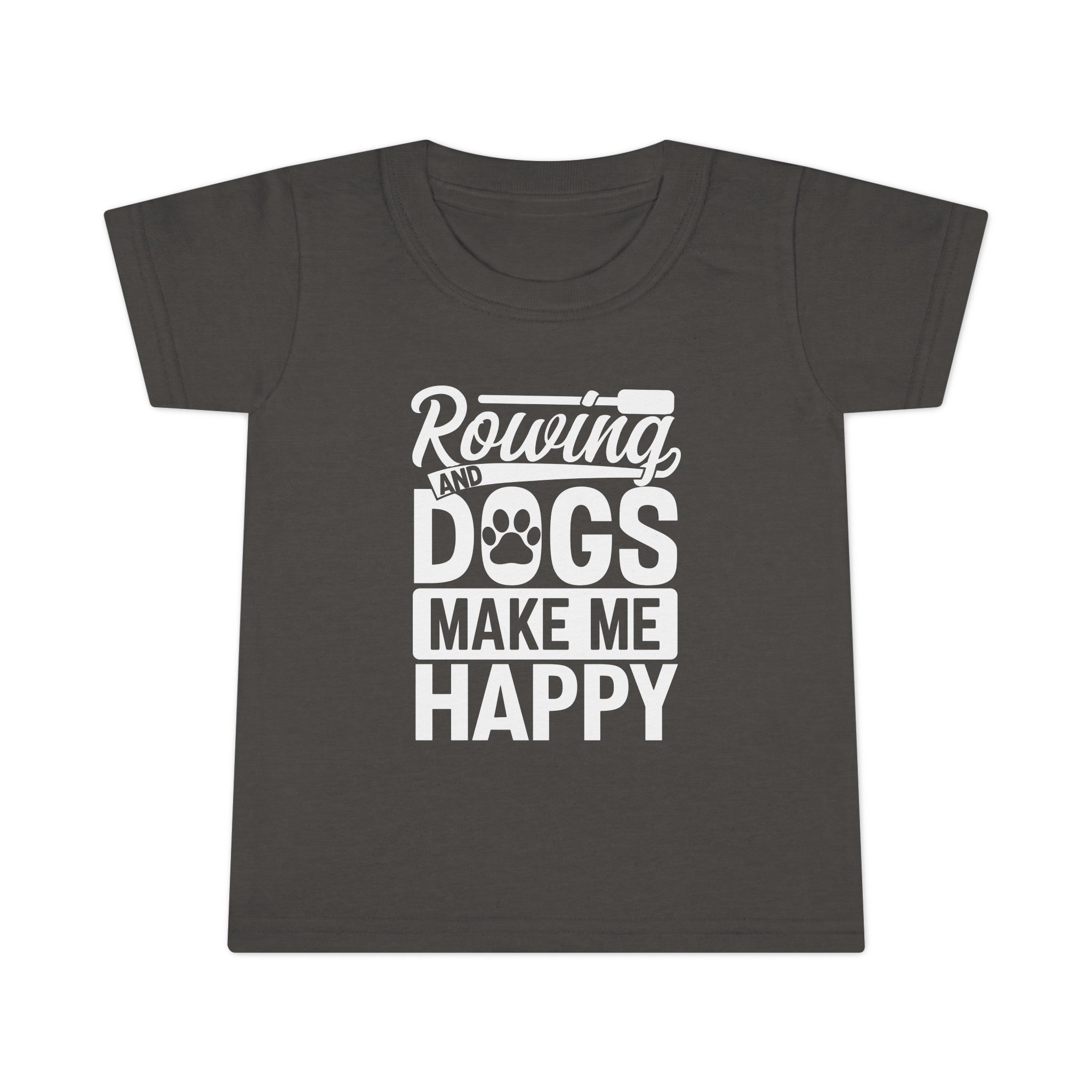 Rowing Dog Lover Toddler T-shirt: Happy Paddling Pup Tee