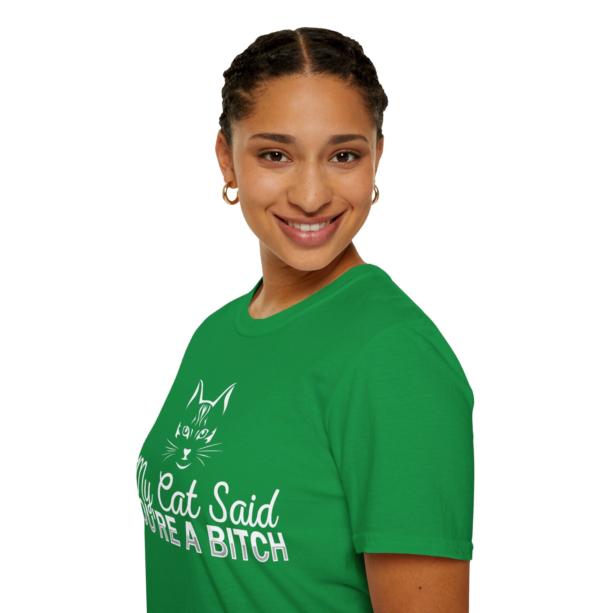 My Cat Said You're a Bitch T-Shirt - Funny Cat Lover Tee for Pet Owners - Sarcastic Humor Apparel with Attitude