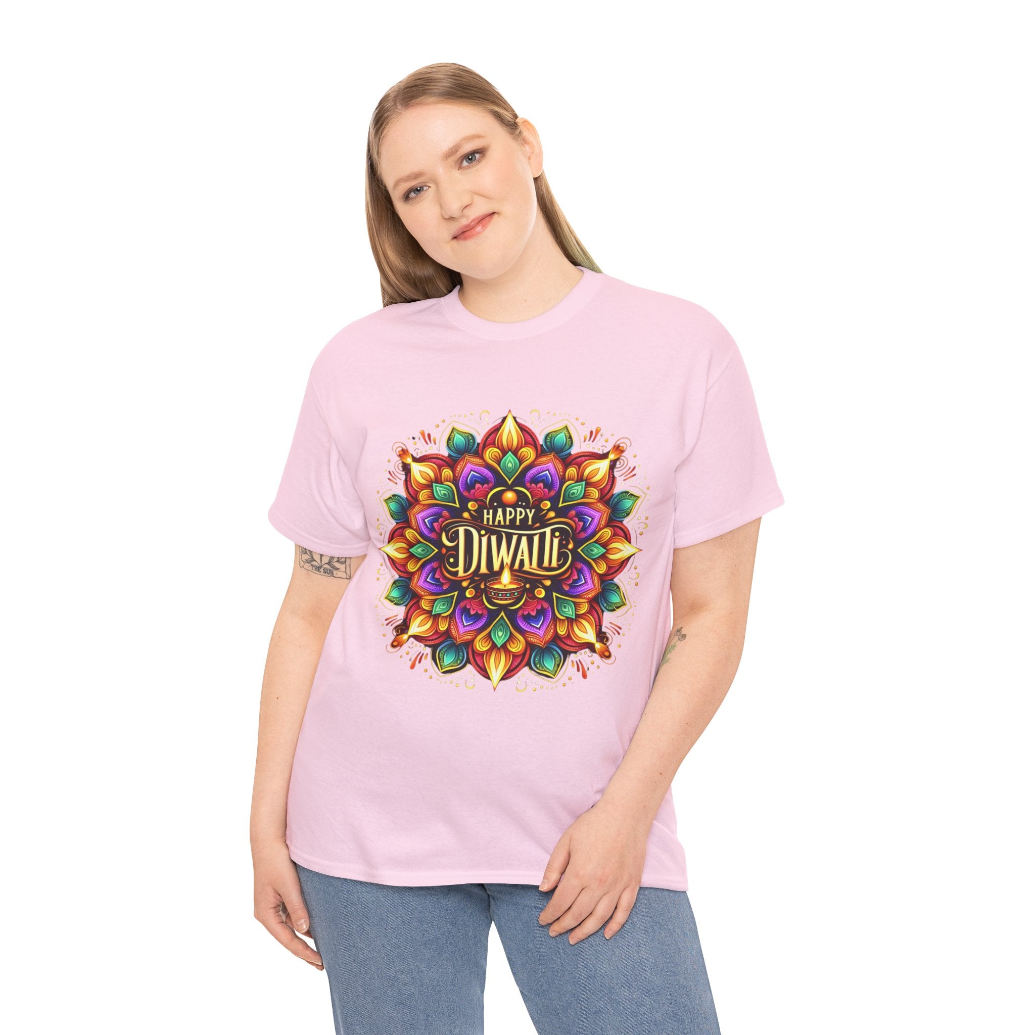 Celebrate Diwali in Style: 'Happy Diwali' T-Shirt for Festive Spirit