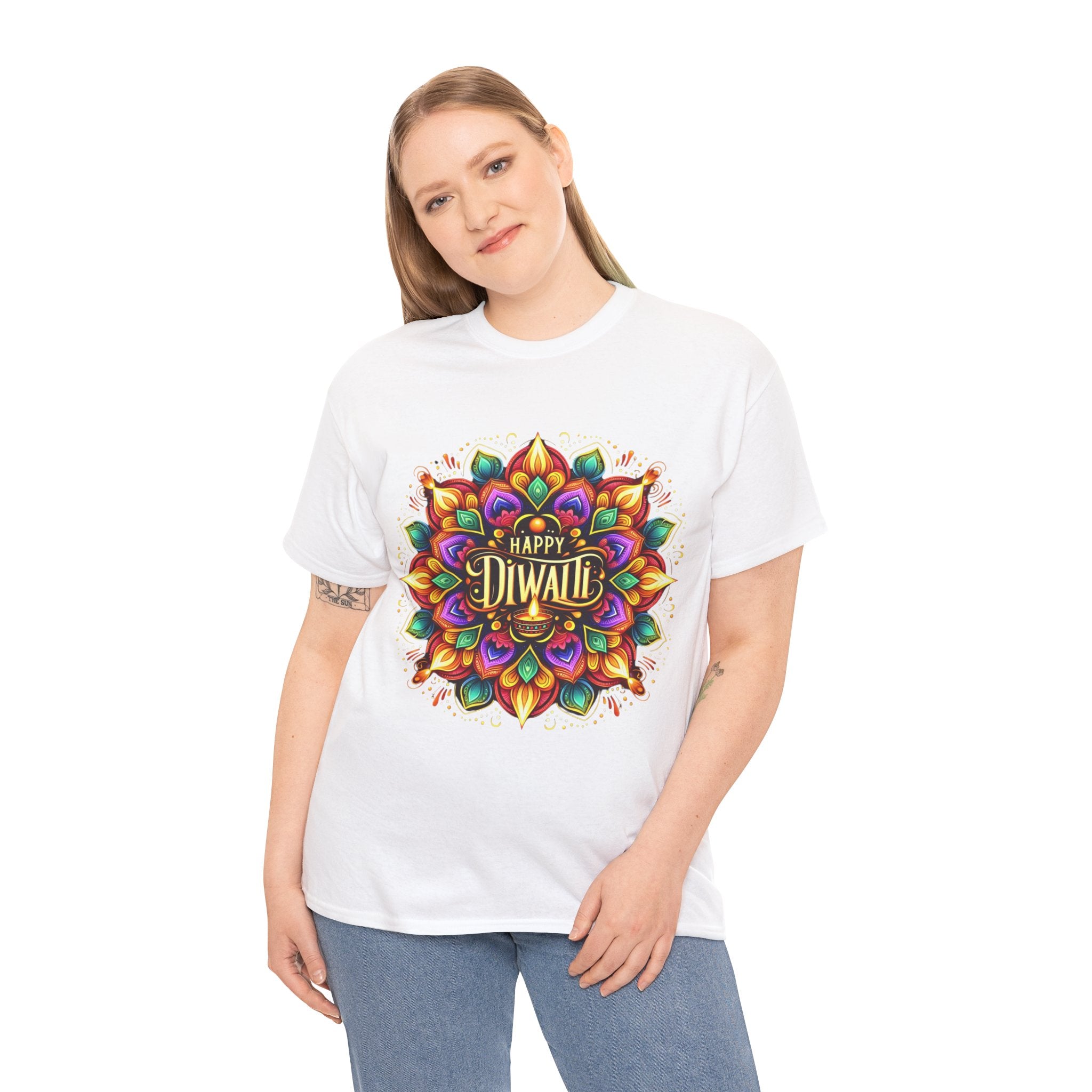 Celebrate Diwali in Style: 'Happy Diwali' T-Shirt for Festive Spirit