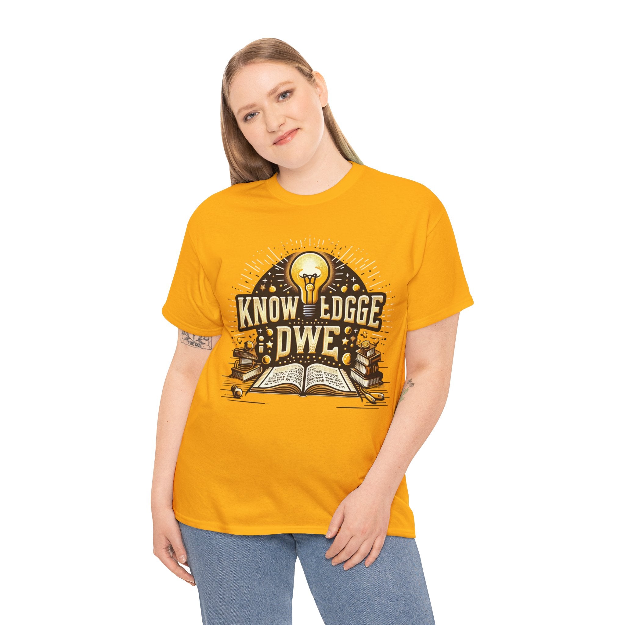 Empower Yourself with our 'Knowledge is Power' T-Shirt: Inspirational Tee for Intellectuals