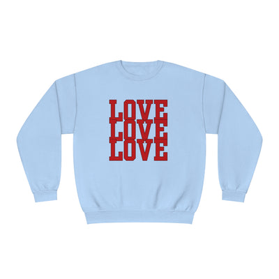 Love Valentine Sweatshirt - Cozy Crewneck with Heart Graphic, Perfect for Couples