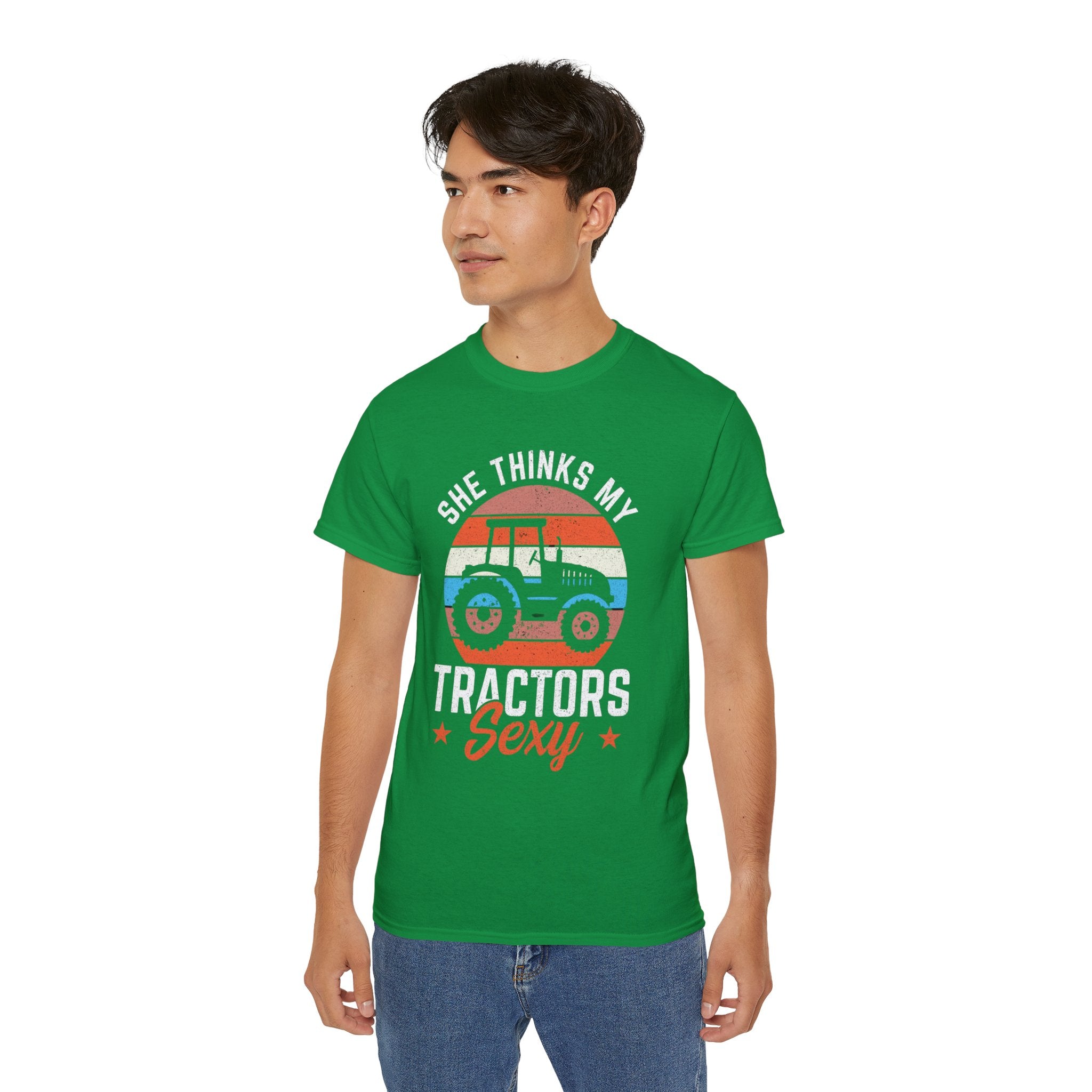 She Thinks My Tractor's Sexy T-Shirt, Vintage Tractor Shirt, Farmer Gift, Tractor Driver Shirt