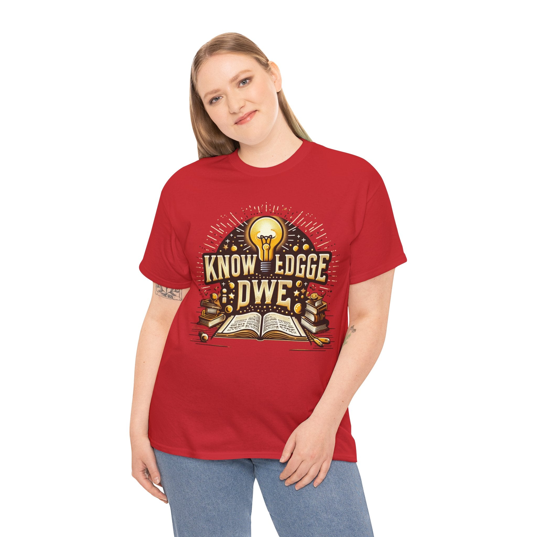 Empower Yourself with our 'Knowledge is Power' T-Shirt: Inspirational Tee for Intellectuals