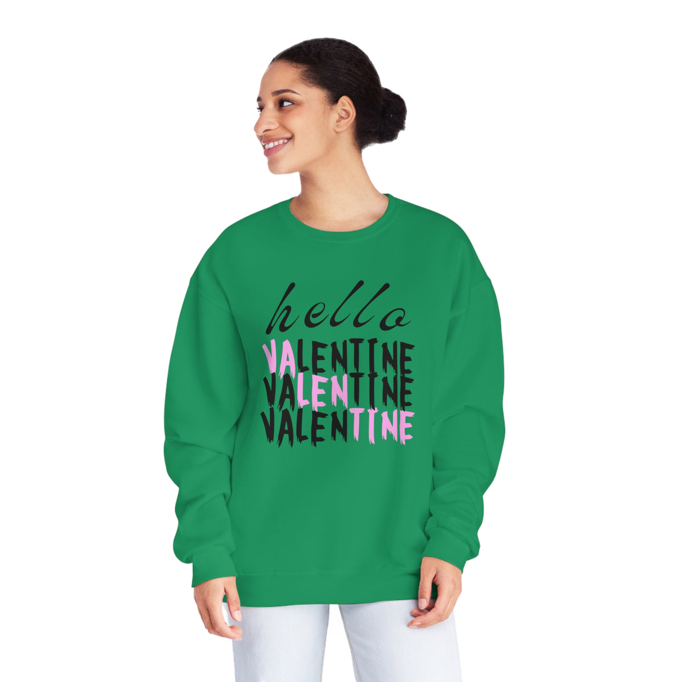 Hello Valentine Sweatshirt - Cozy & Cute Crewneck for Valentine's Day"